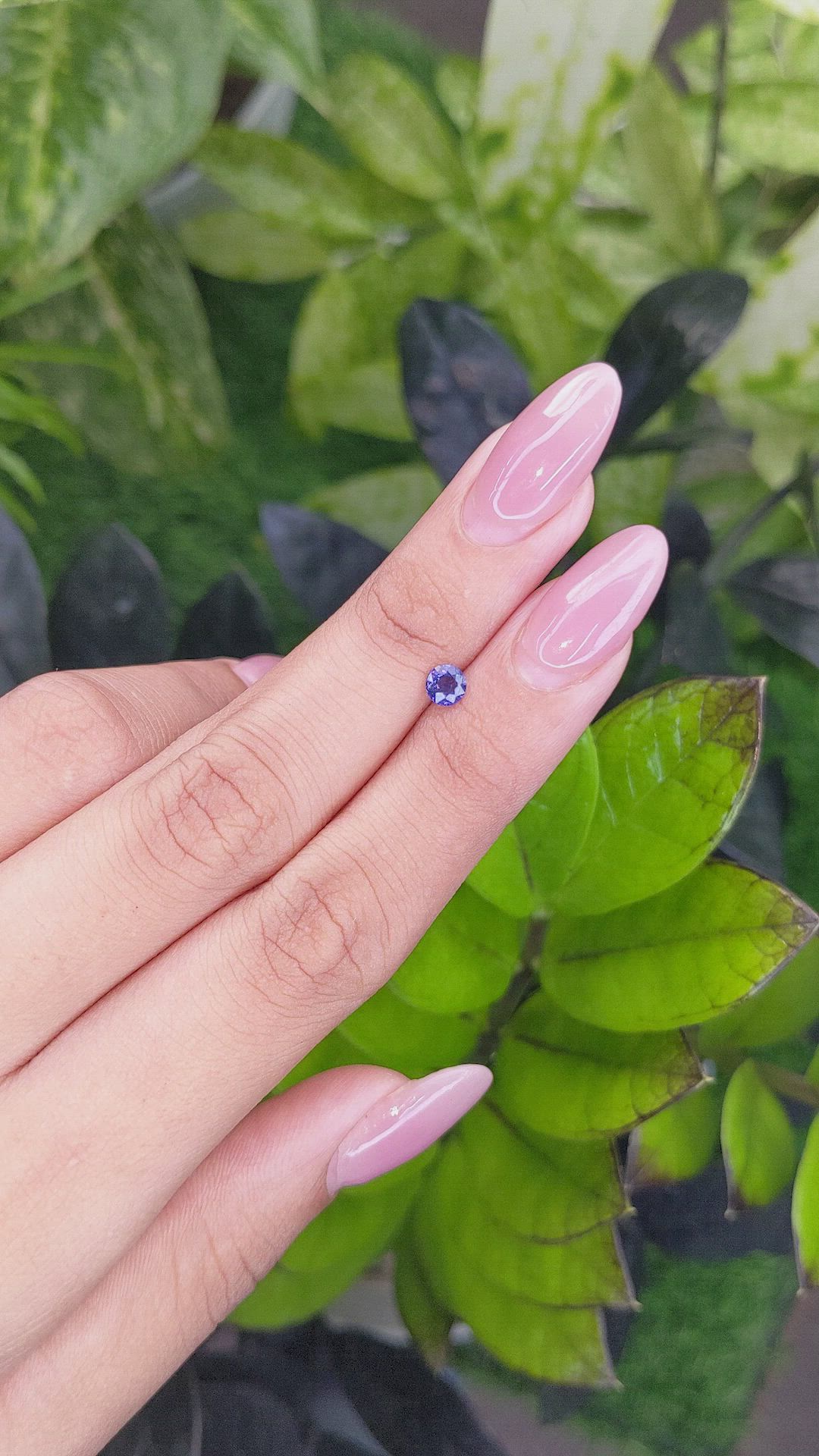 0.41 Ct. Color Change Sapphire from Ceylon (Sri Lanka) Size Video