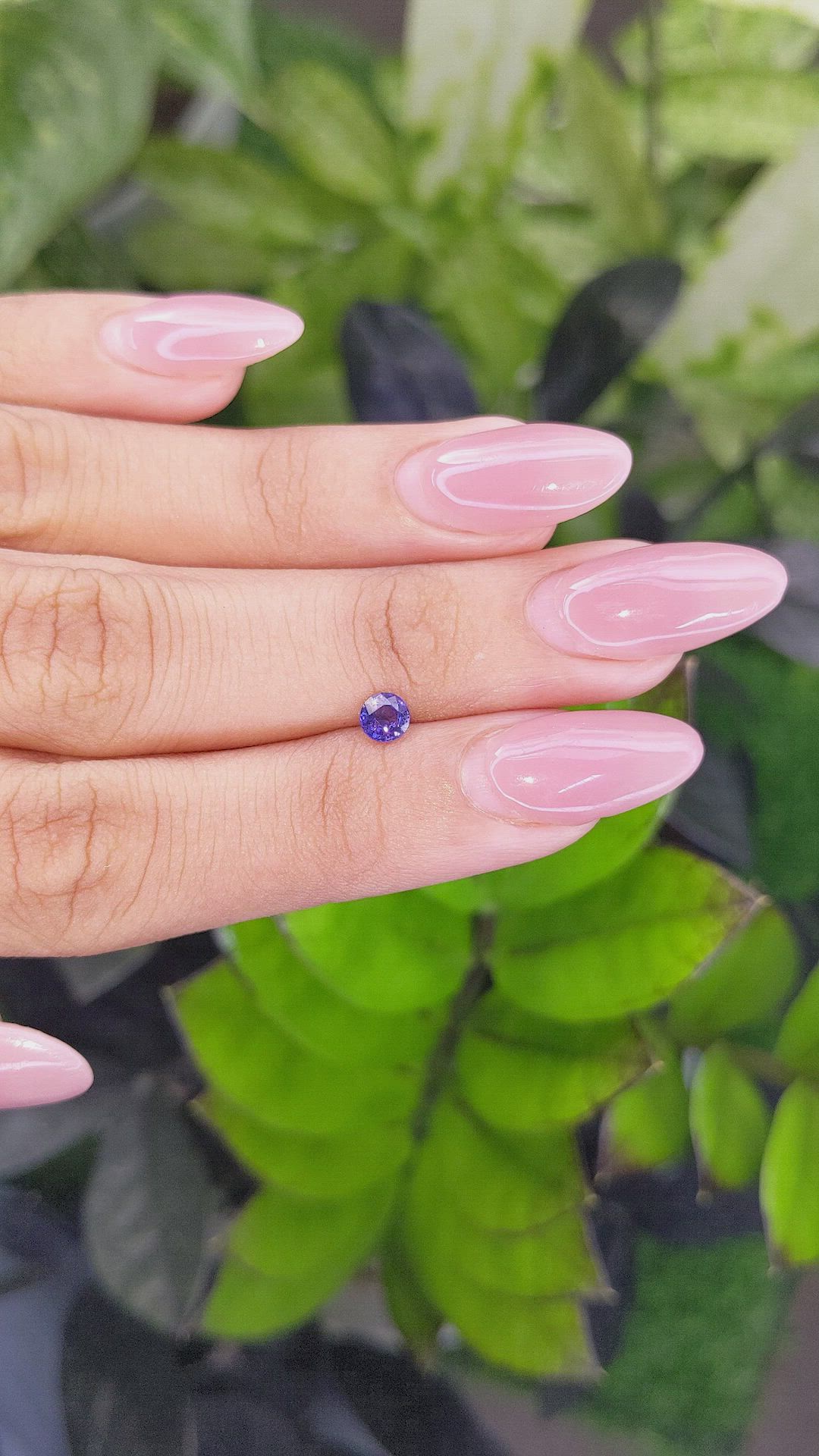 0.41 Ct. Color Change Sapphire from Ceylon (Sri Lanka) Size Video