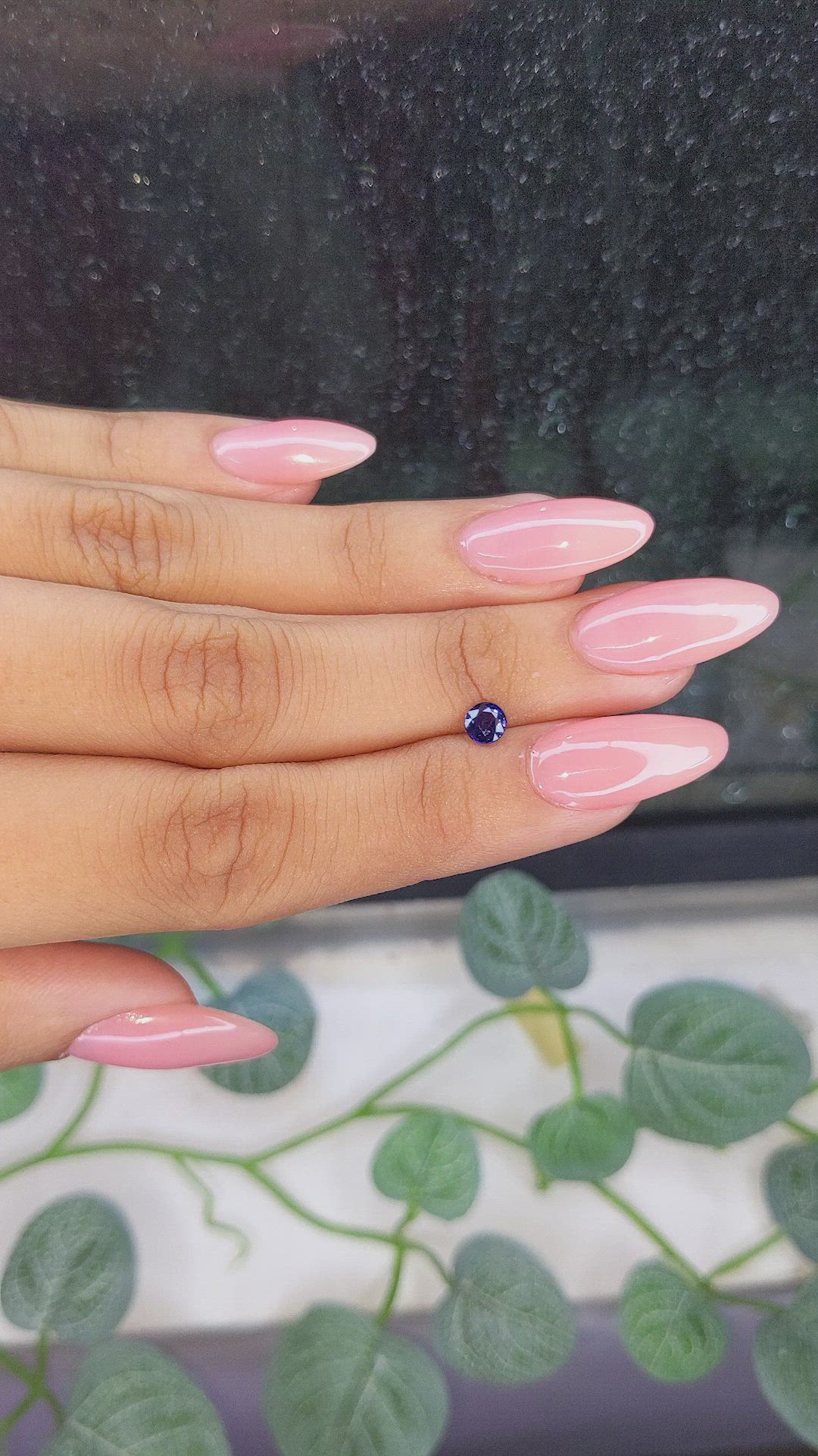 0.55 Ct. Color Change Sapphire from Ceylon (Sri Lanka) Size Video