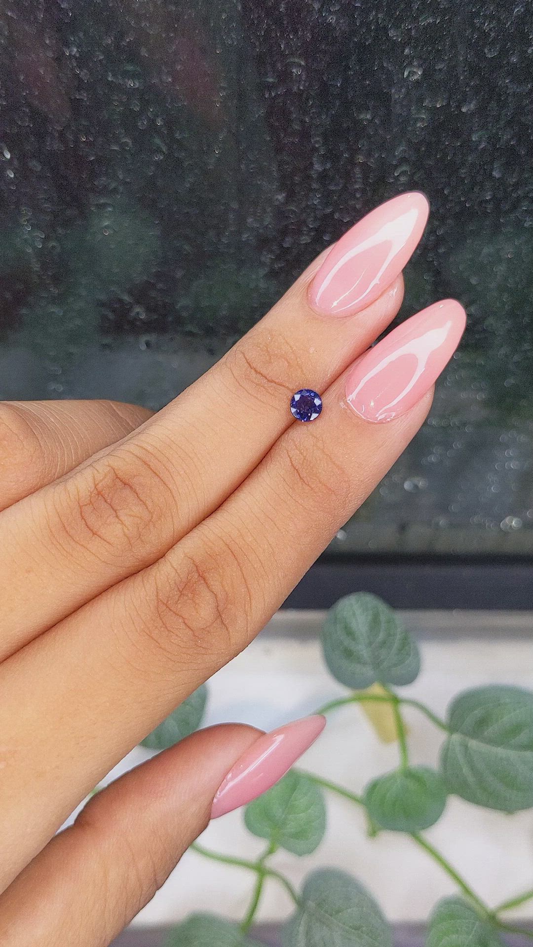 0.55 Ct. Color Change Sapphire from Ceylon (Sri Lanka) Size Video