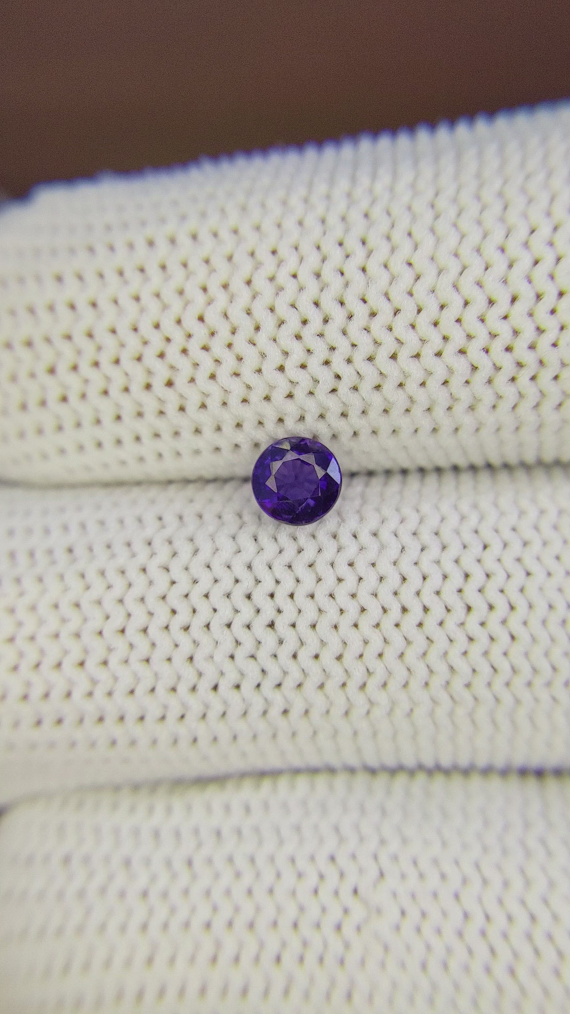 0.55 Ct. Color Change Sapphire from Ceylon (Sri Lanka) Size Video