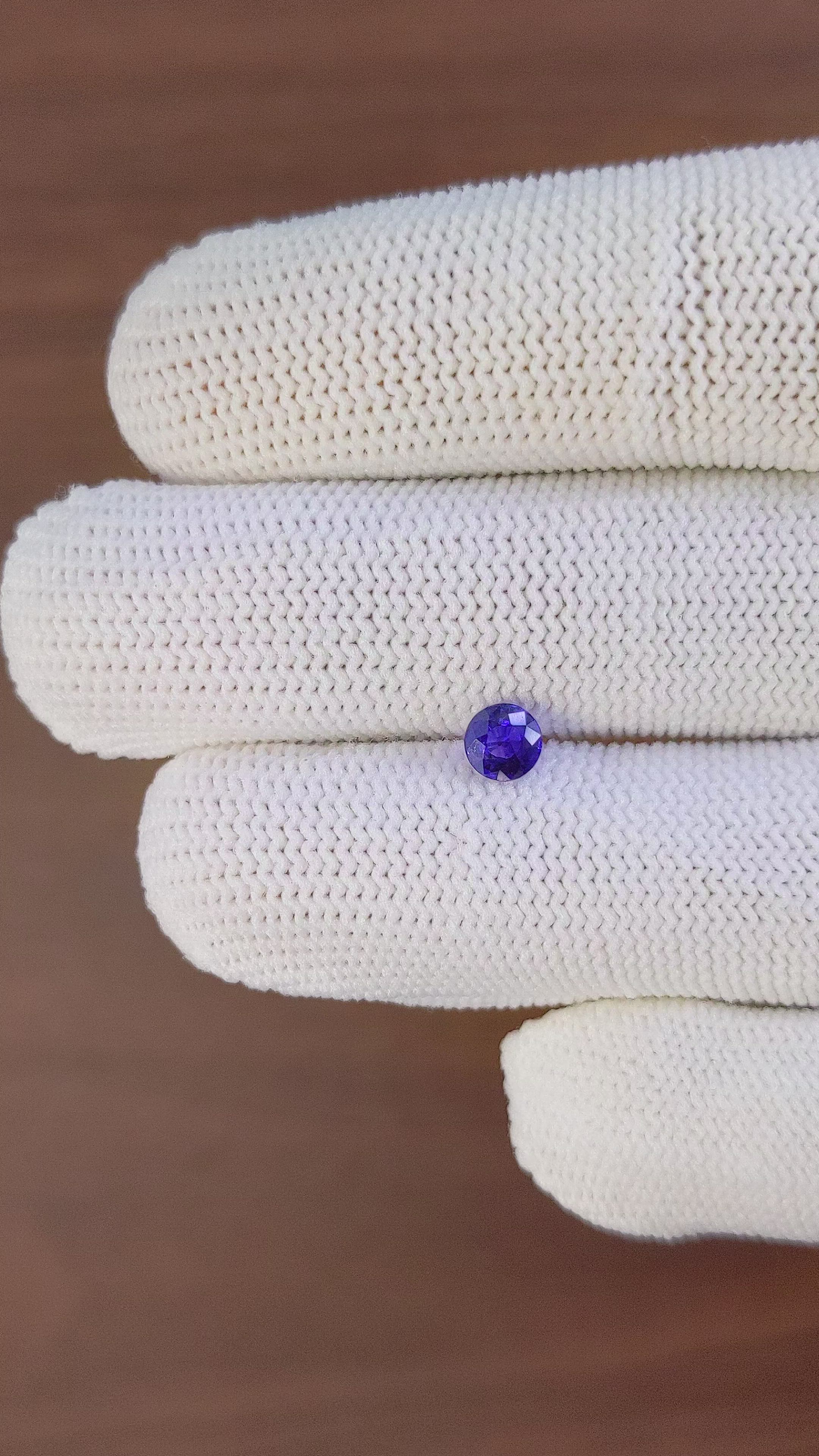 0.62 Ct. Color Change Sapphire from Ceylon (Sri Lanka) Size Video