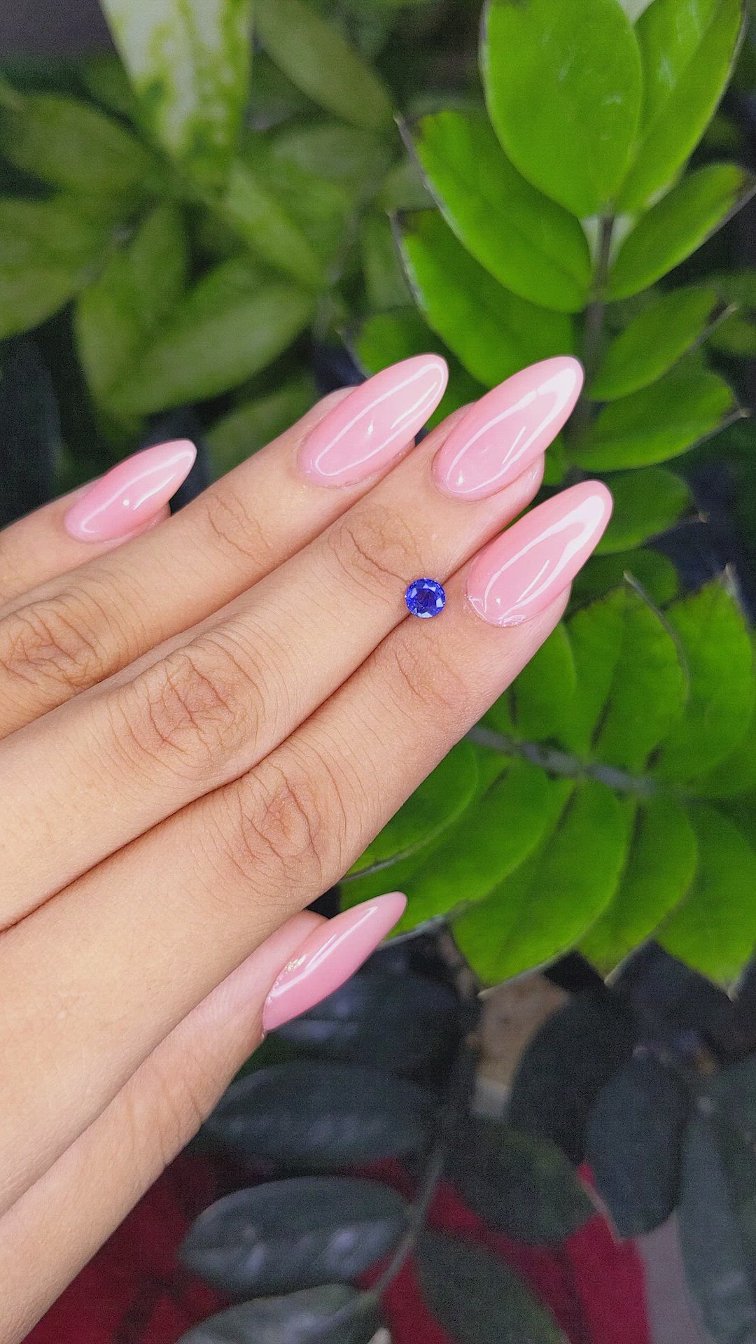 0.62 Ct. Color Change Sapphire from Ceylon (Sri Lanka) Size Video