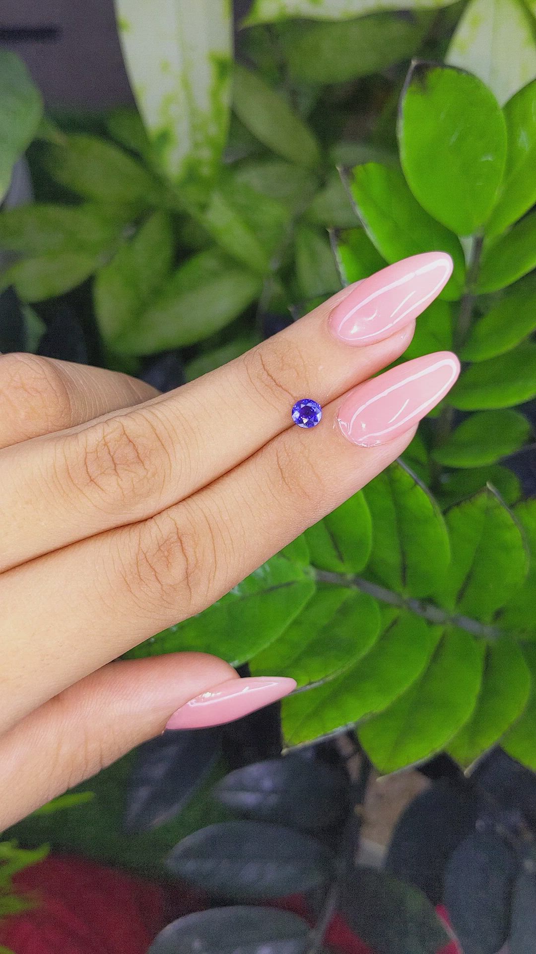 0.62 Ct. Color Change Sapphire from Ceylon (Sri Lanka) Size Video