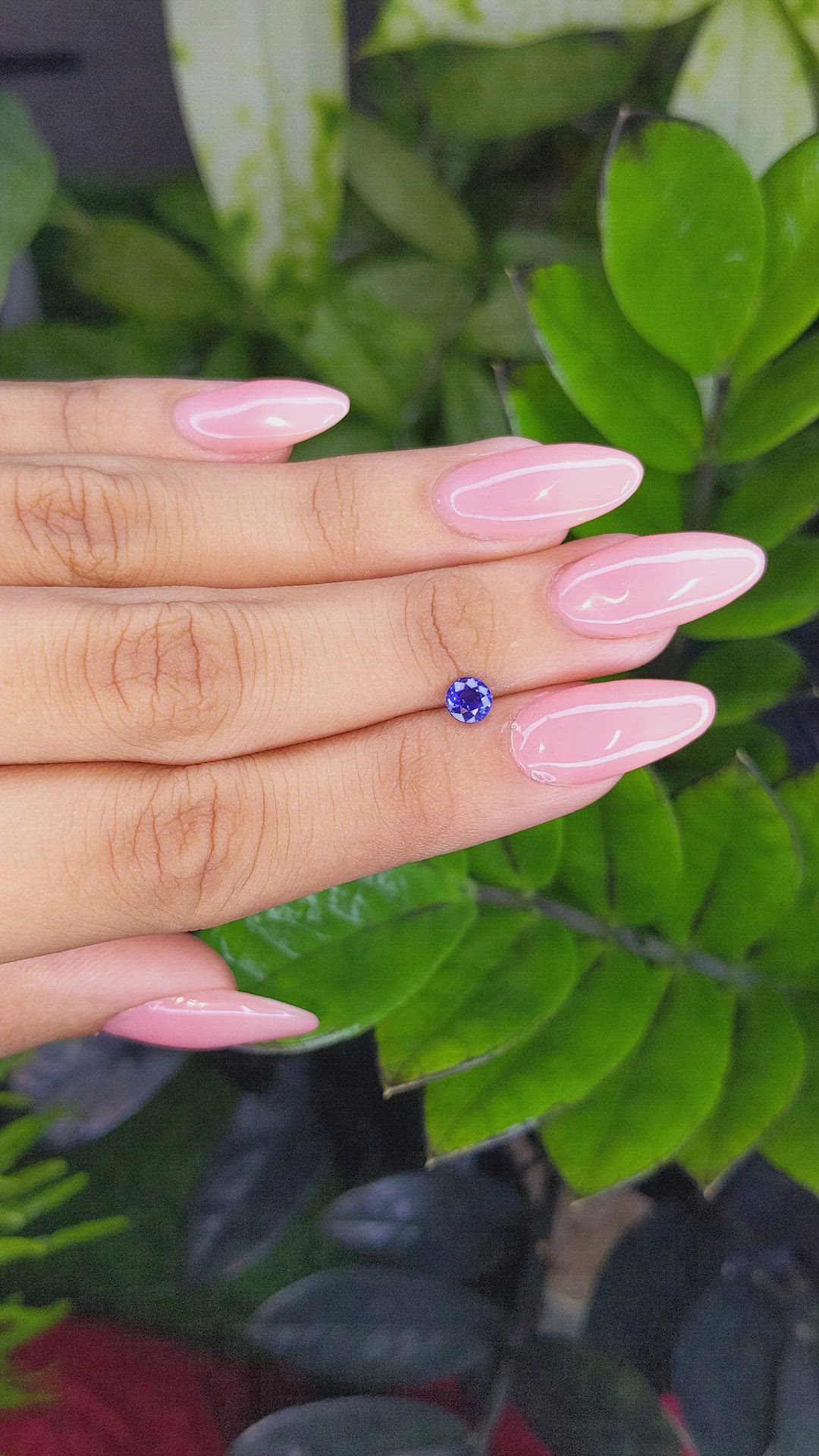 0.62 Ct. Color Change Sapphire from Ceylon (Sri Lanka) Size Video