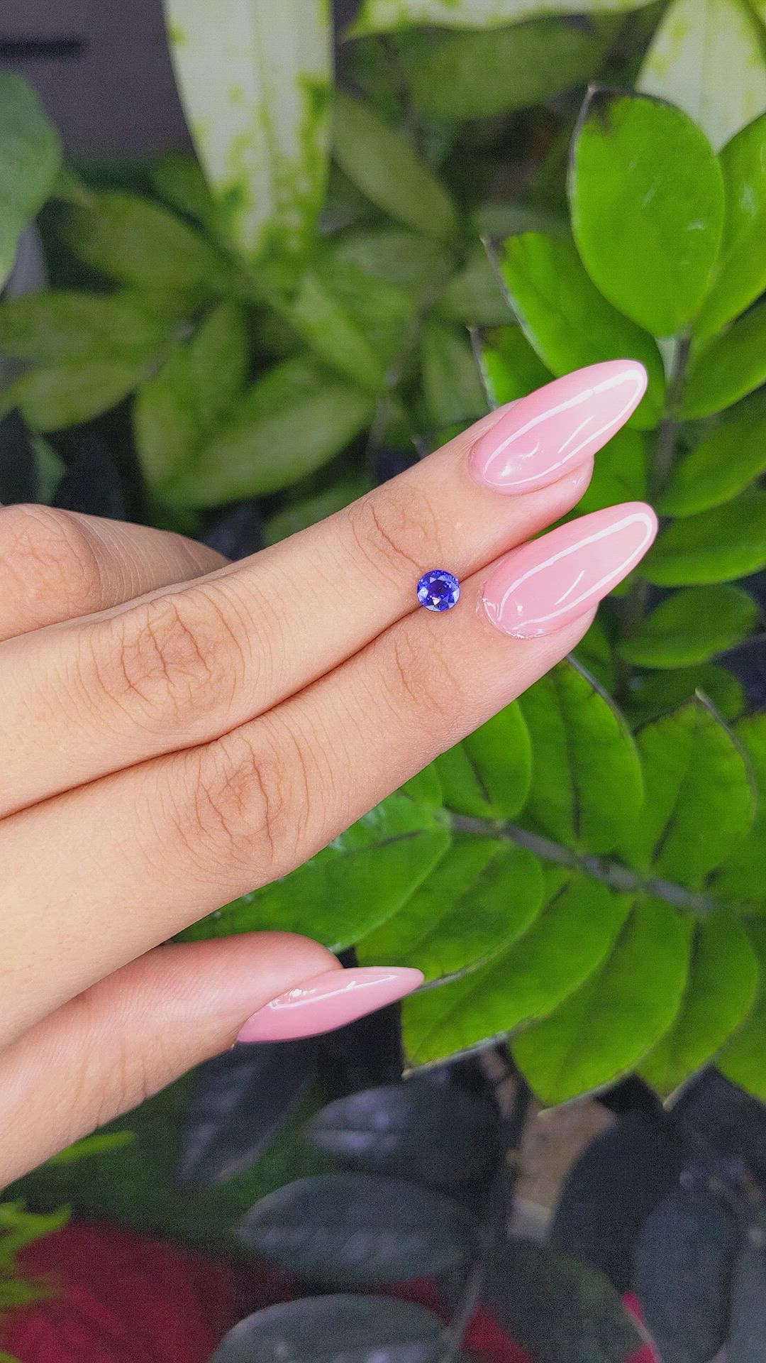 0.62 Ct. Color Change Sapphire from Ceylon (Sri Lanka) Size Video