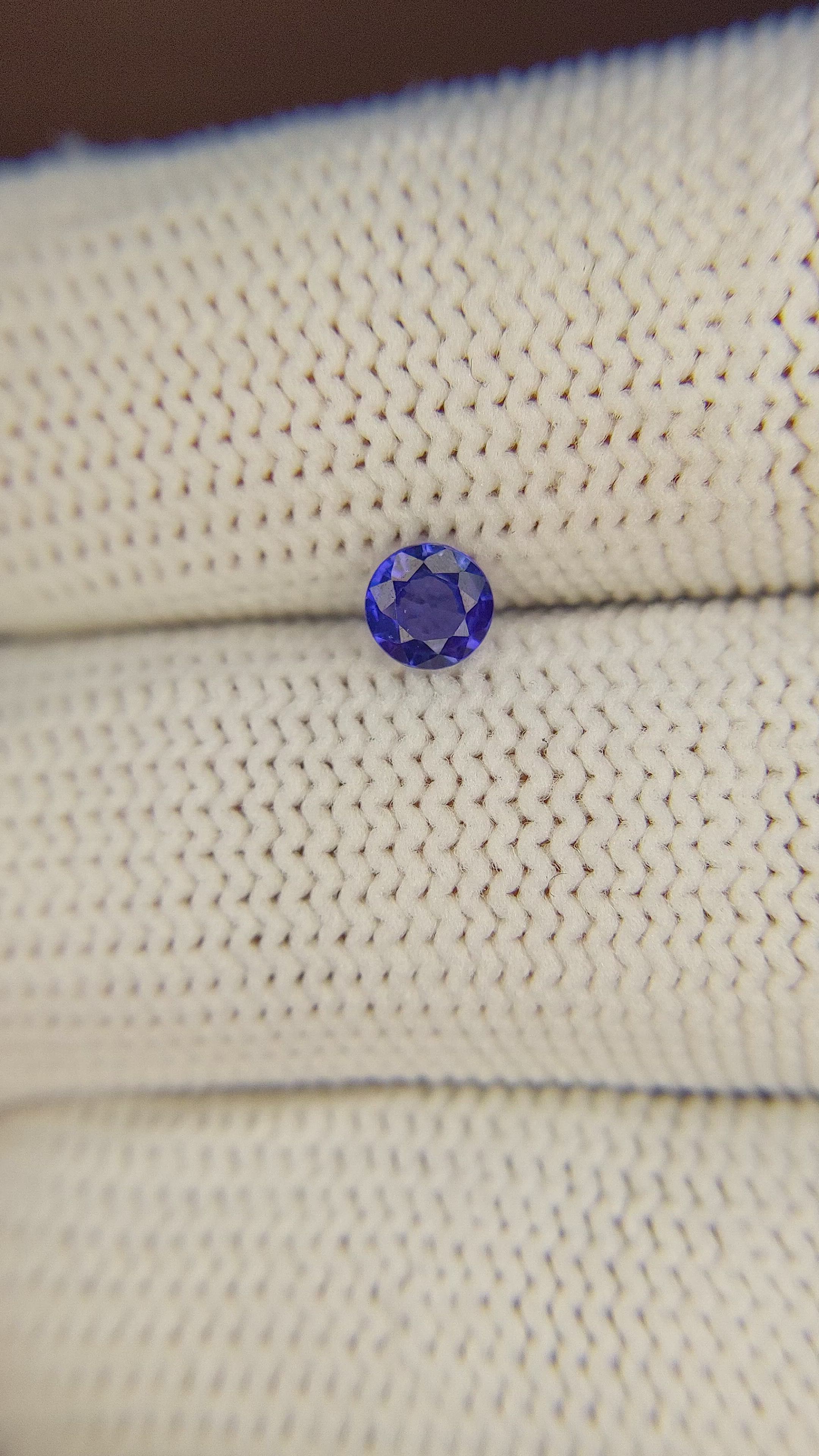 0.38 Ct. Blue Sapphire from Ceylon (Sri Lanka) Size Video