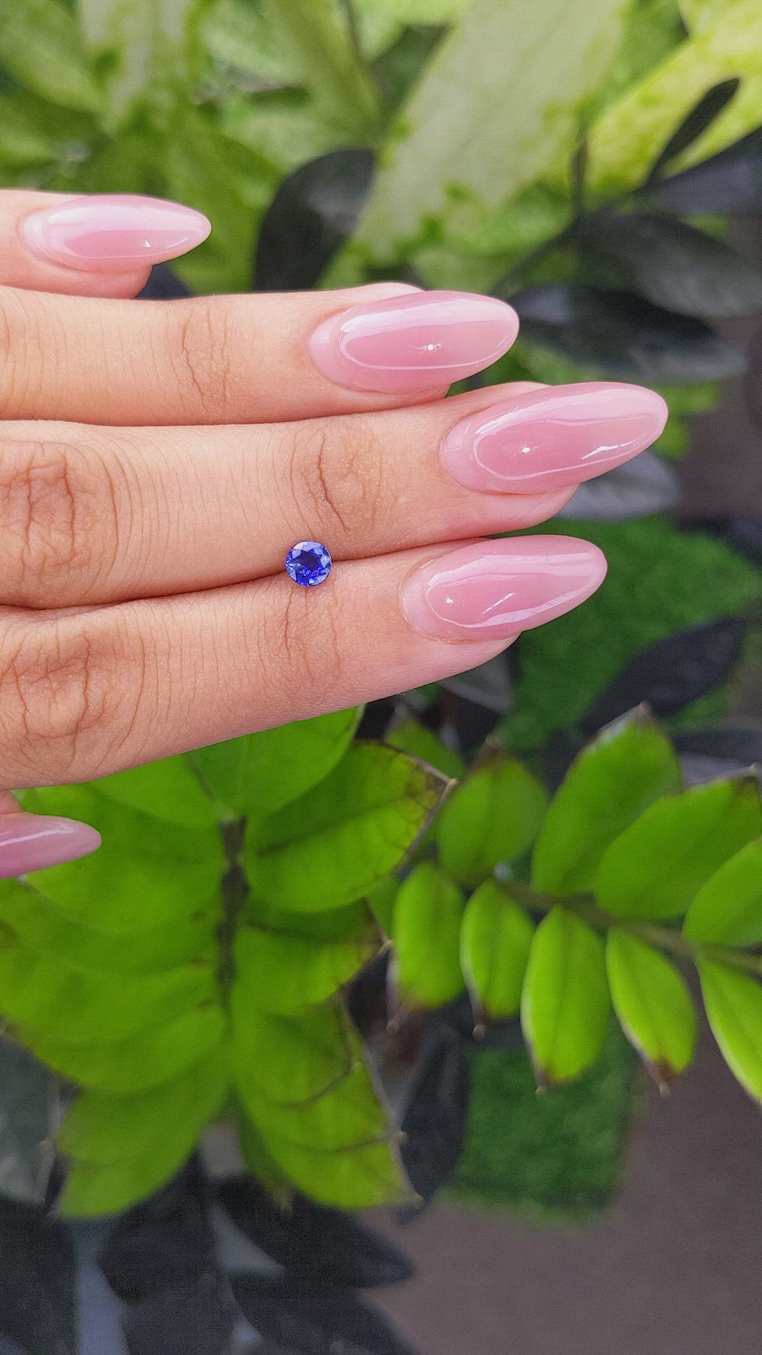 0.45 Ct. Blue Sapphire from Ceylon (Sri Lanka) Size Video