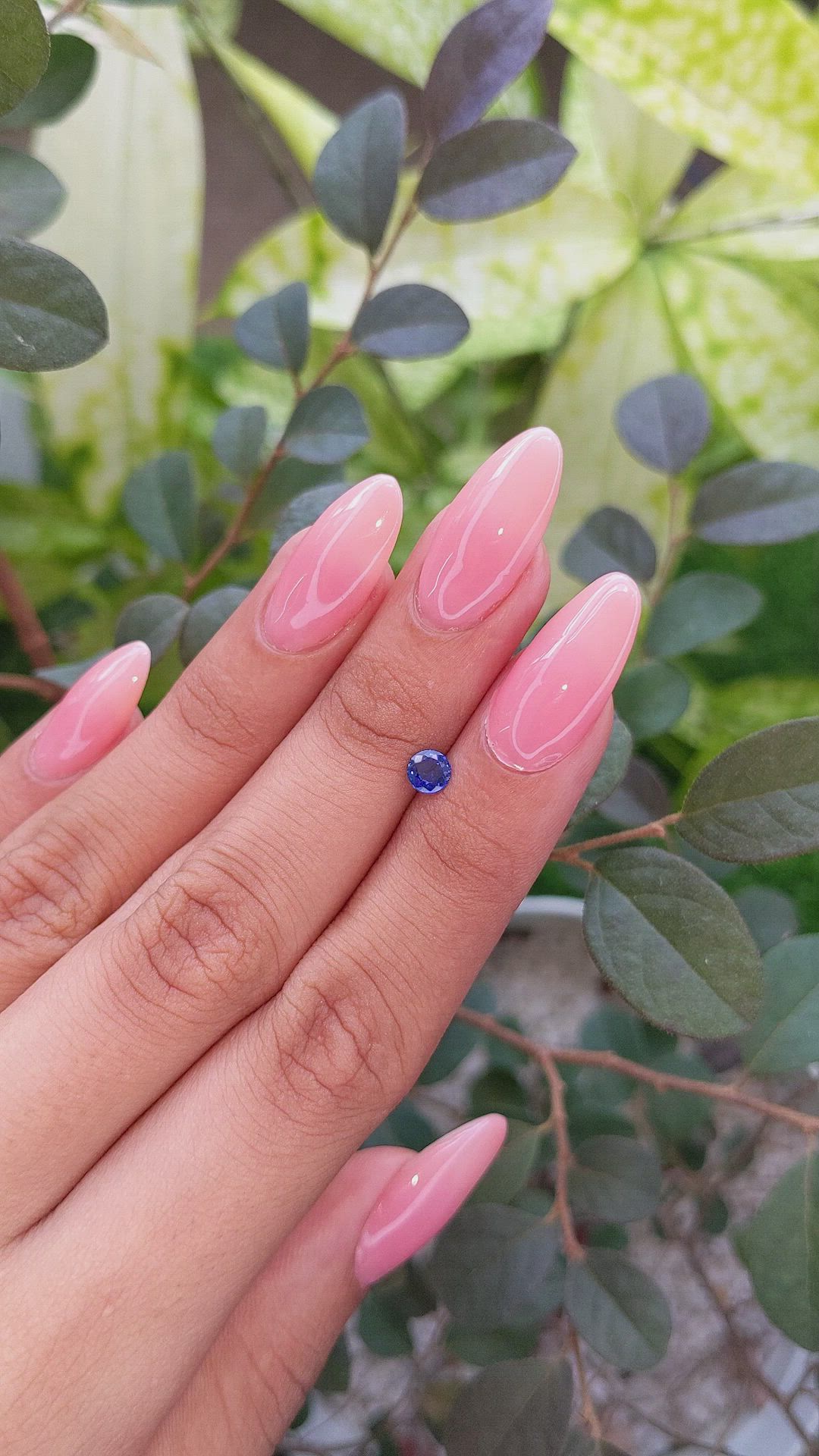 0.45 Ct. Blue Sapphire from Ceylon (Sri Lanka) Size Video