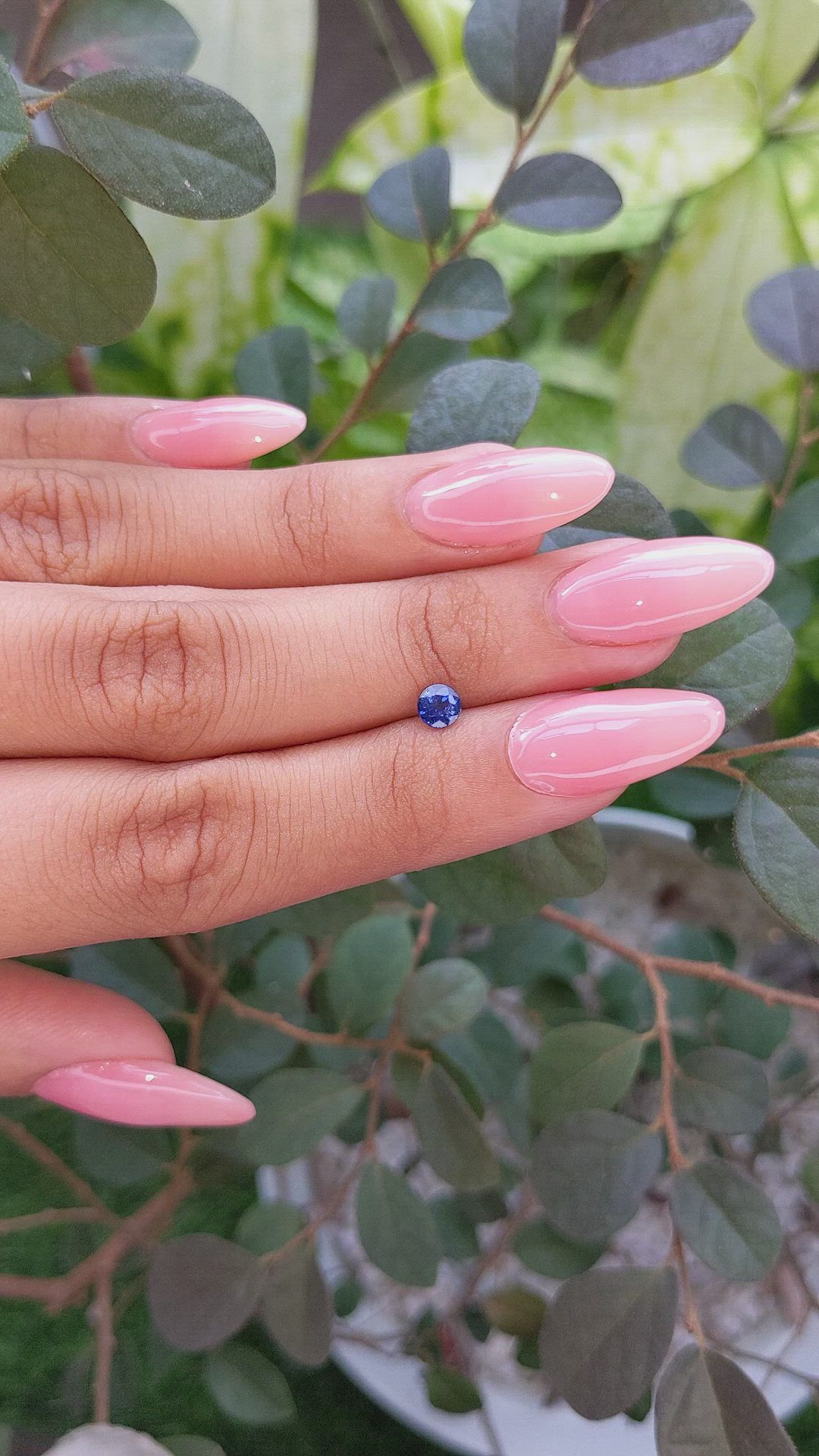 0.50 Ct. Blue Sapphire from Ceylon (Sri Lanka) Size Video