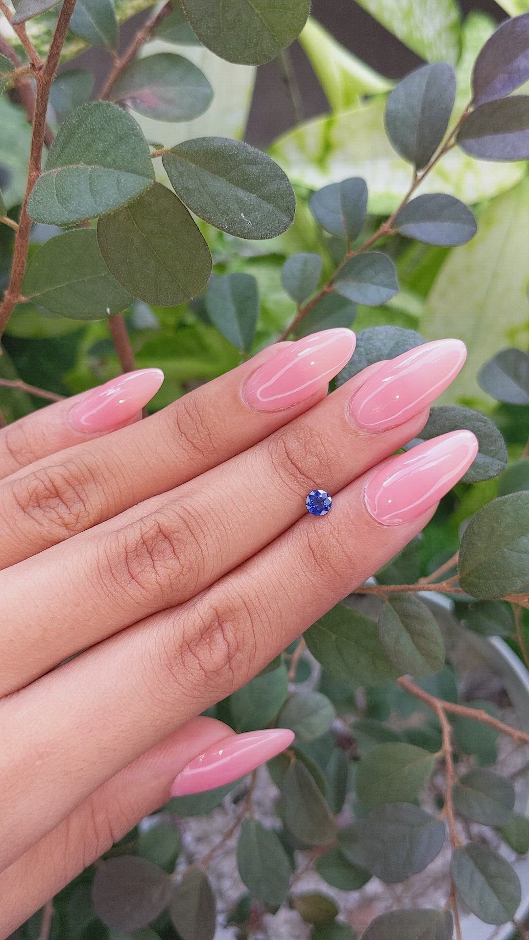 0.50 Ct. Blue Sapphire from Ceylon (Sri Lanka) Size Video