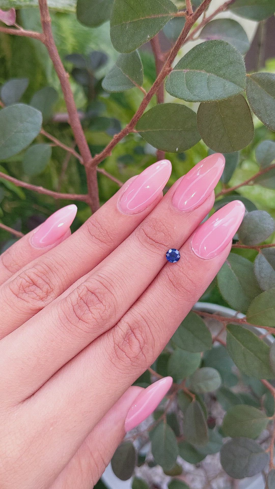 0.51 Ct. Blue Sapphire from Ceylon (Sri Lanka) Size Video