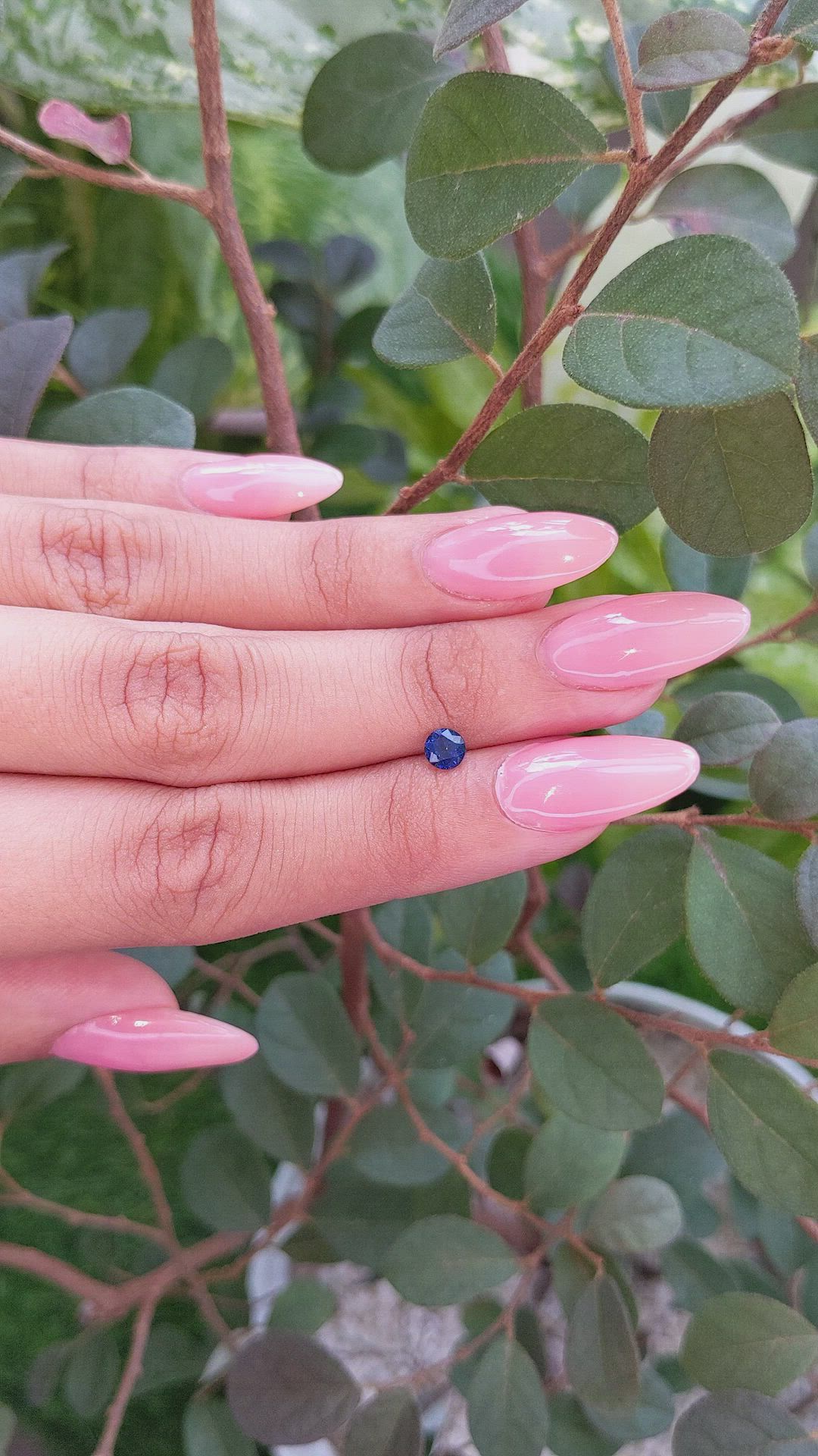 0.51 Ct. Blue Sapphire from Ceylon (Sri Lanka) Size Video