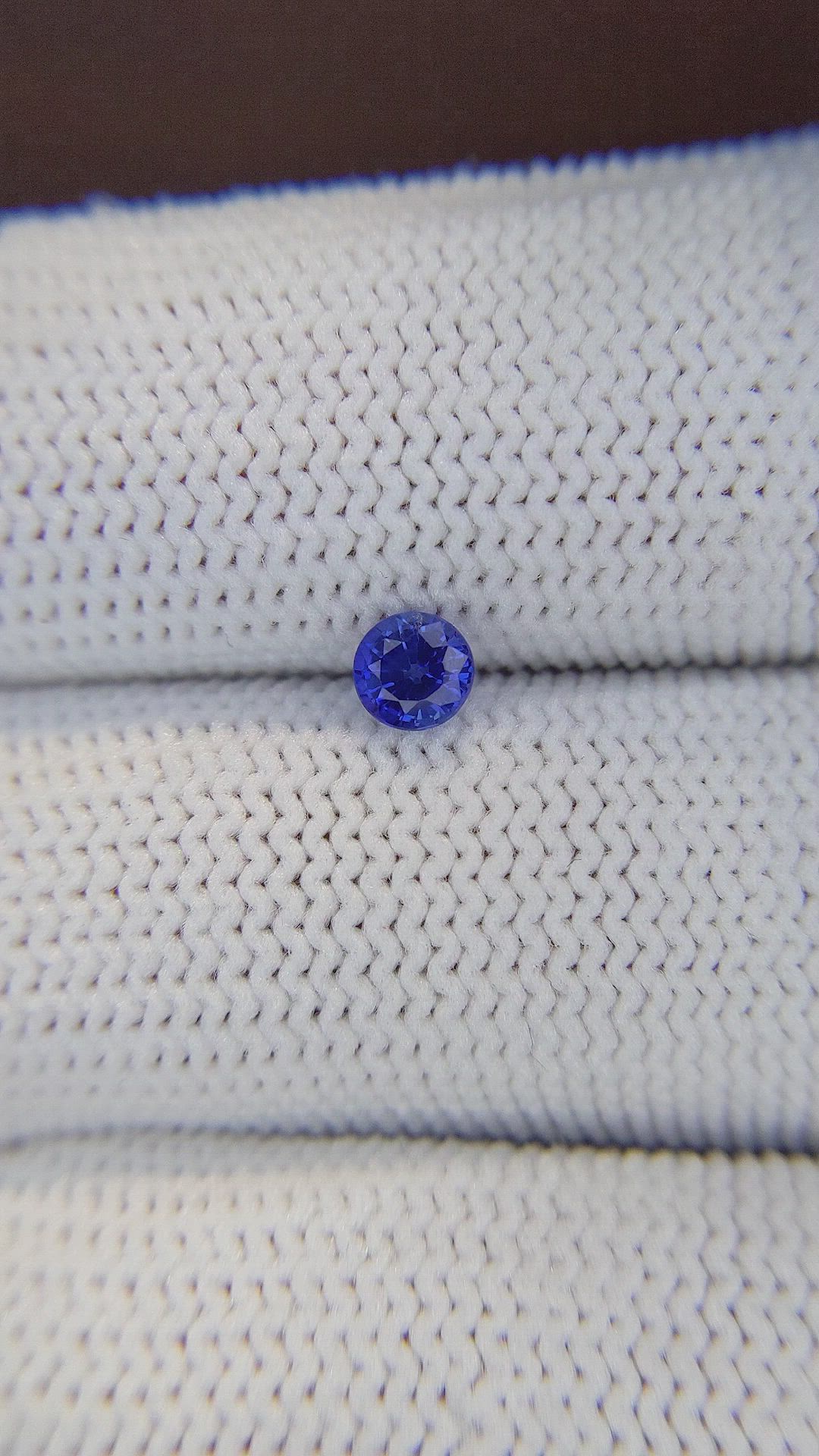 0.44 Ct. Blue Sapphire from Ceylon (Sri Lanka) Size Video