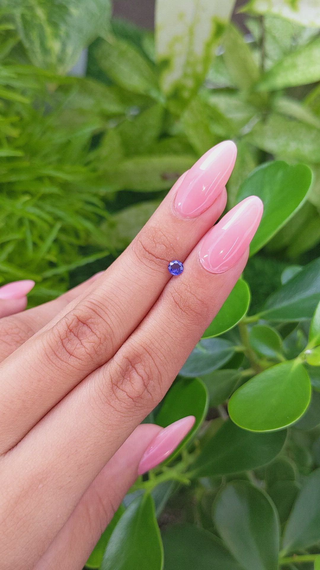 0.27 Ct. Color Change Sapphire from Ceylon (Sri Lanka) Size Video