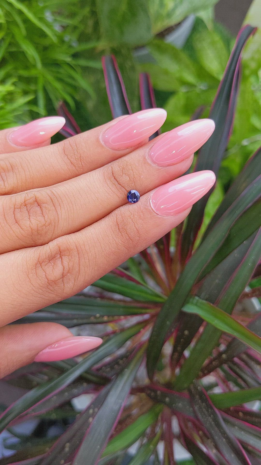 0.33 Ct. Blue Sapphire from Ceylon (Sri Lanka) Size Video