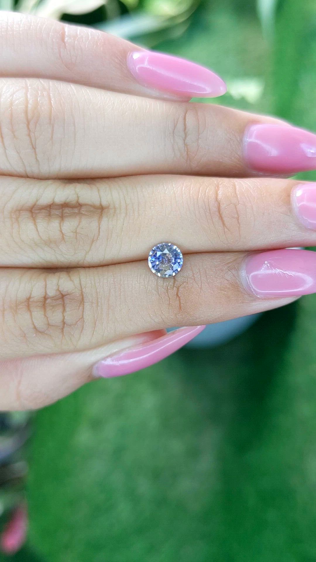 0.91 Ct. Bi Color Sapphire from Ceylon (Sri Lanka) Size Video