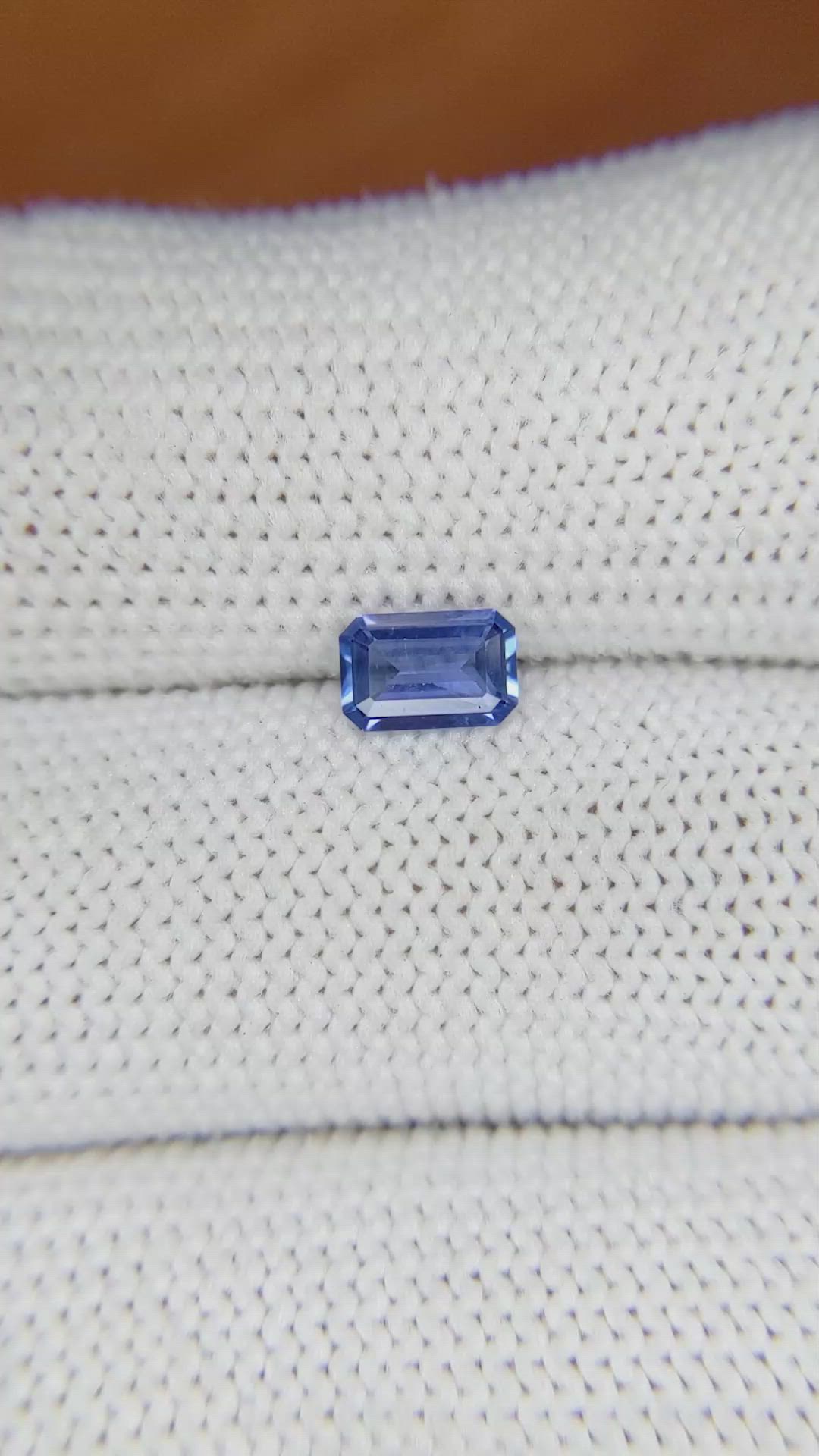 0.57 Ct. Blue Sapphire from Ceylon (Sri Lanka) Size Video
