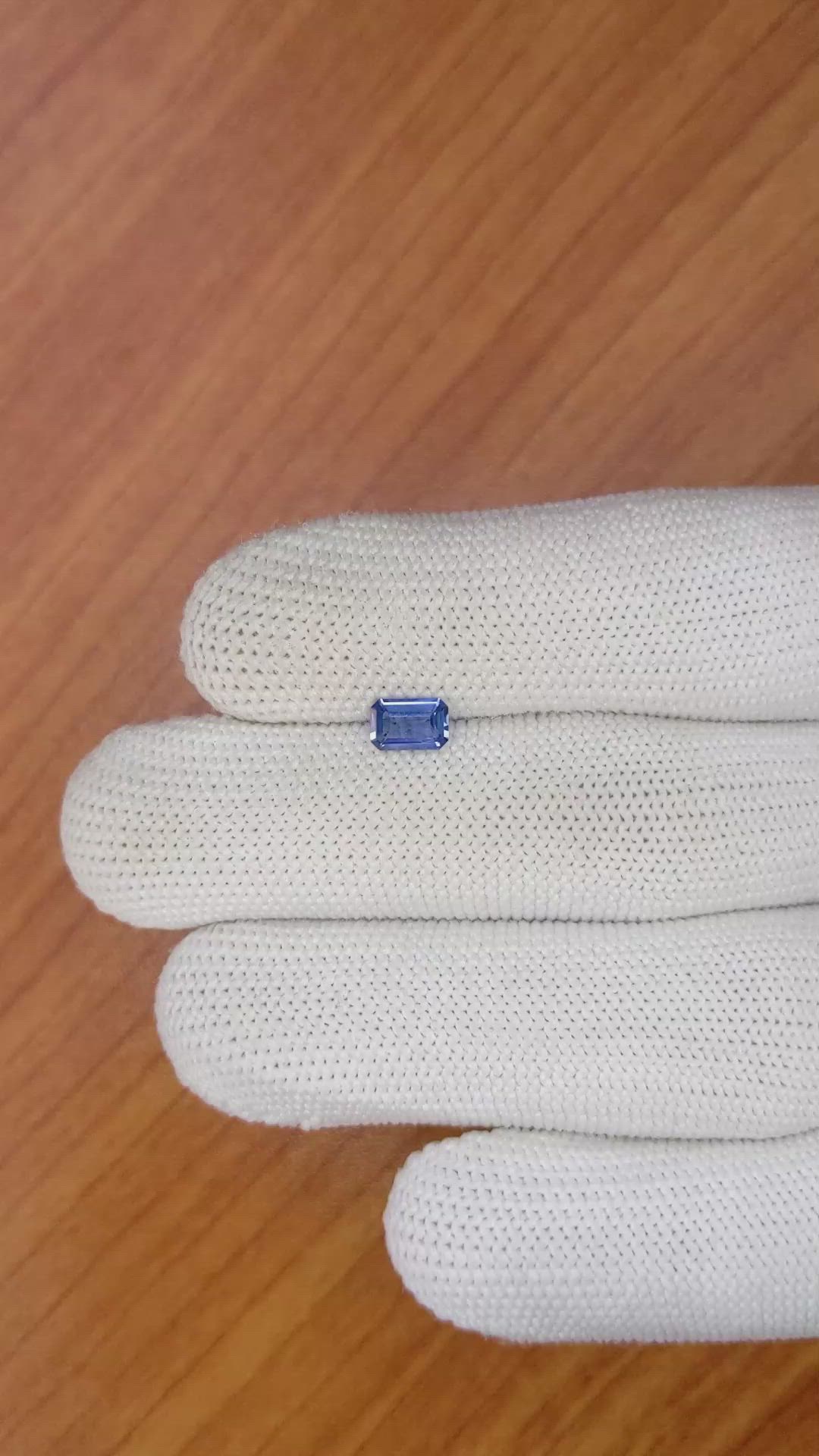 0.57 Ct. Blue Sapphire from Ceylon (Sri Lanka) Size Video
