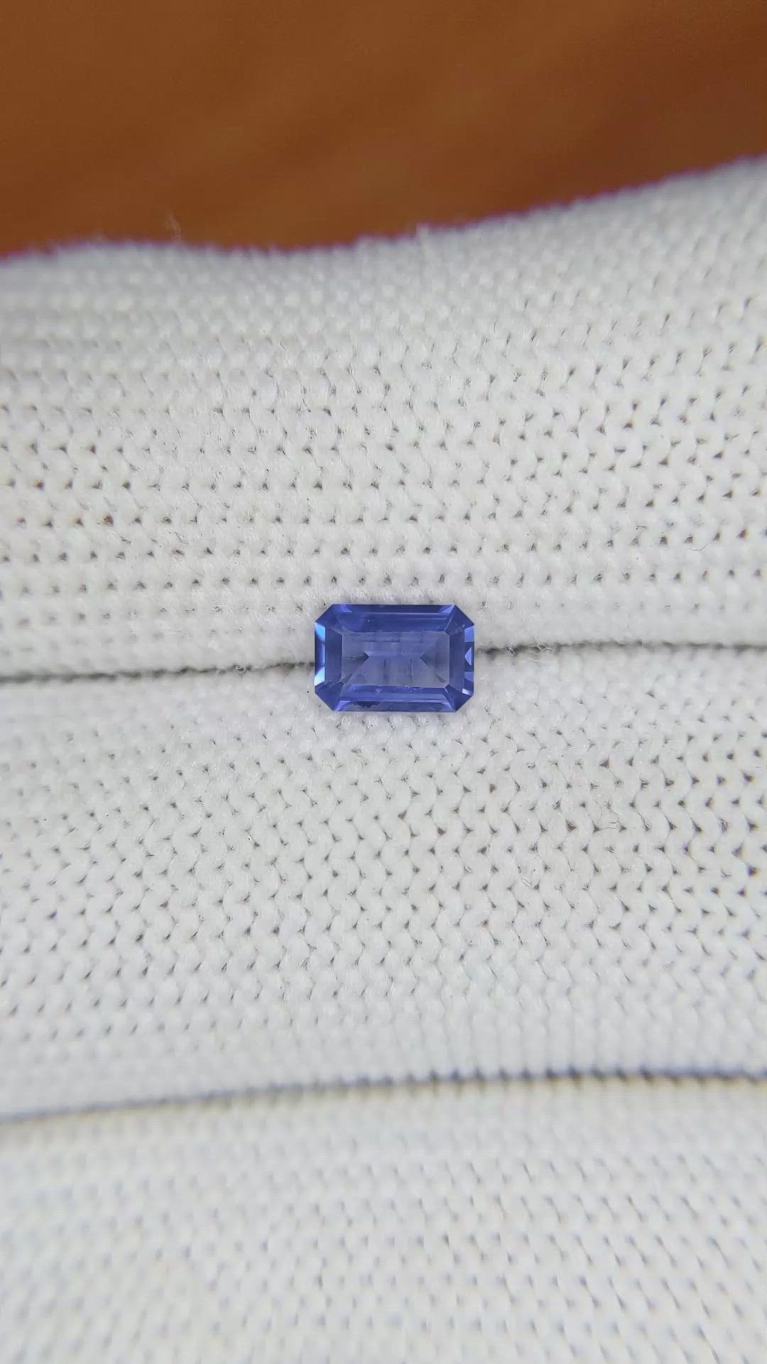 0.60 Ct. Blue Sapphire from Ceylon (Sri Lanka) Size Video