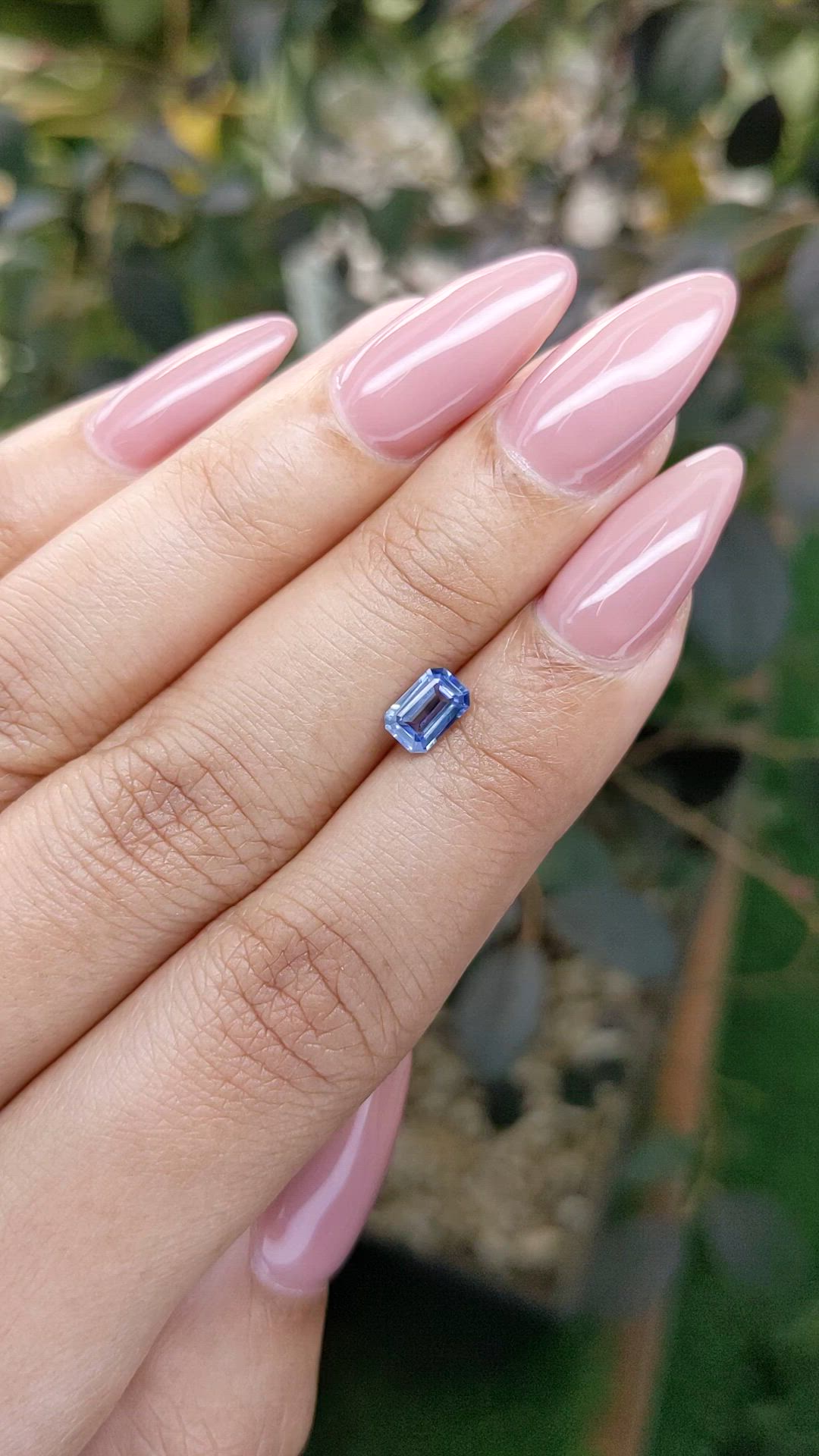 0.71 Ct. Blue Sapphire from Ceylon (Sri Lanka) Size Video