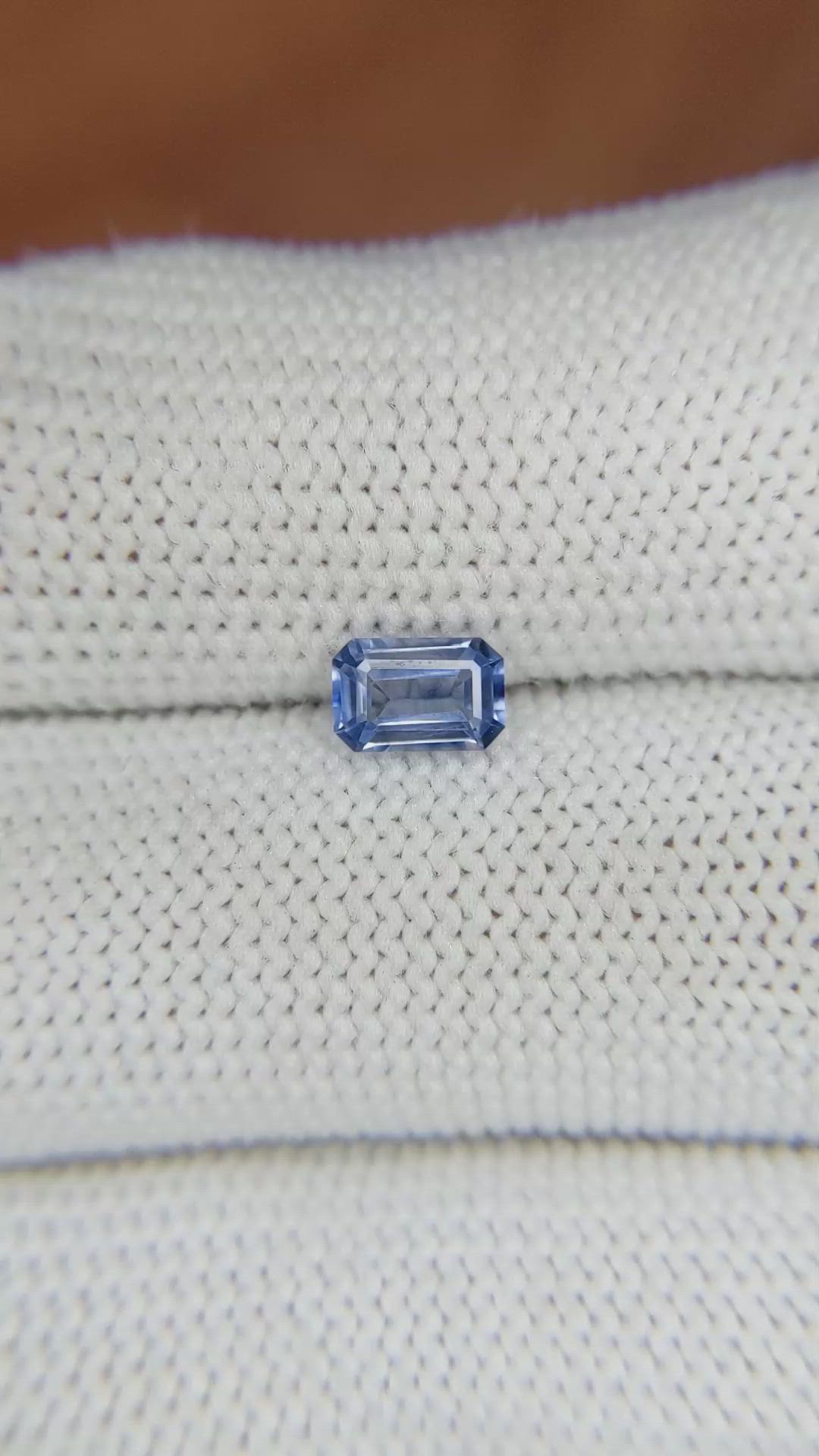 0.71 Ct. Blue Sapphire from Ceylon (Sri Lanka) Size Video