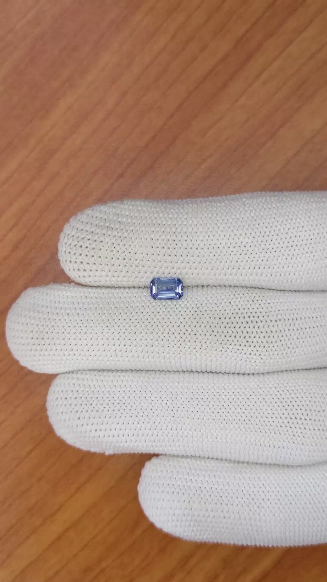 0.71 Ct. Blue Sapphire from Ceylon (Sri Lanka) Size Video
