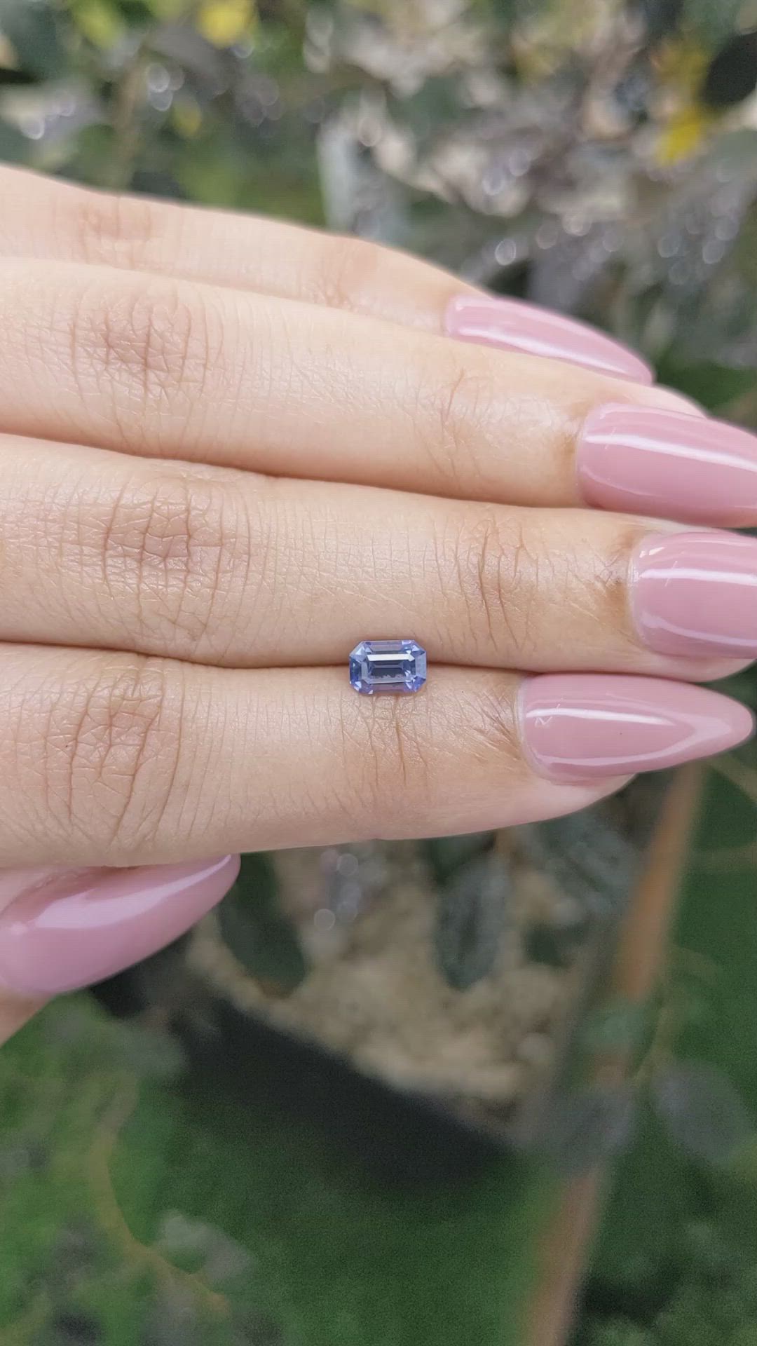 0.85 Ct. Blue Sapphire from Ceylon (Sri Lanka) Size Video