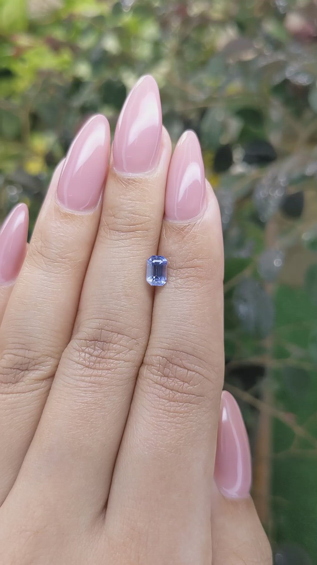 0.85 Ct. Blue Sapphire from Ceylon (Sri Lanka) Size Video