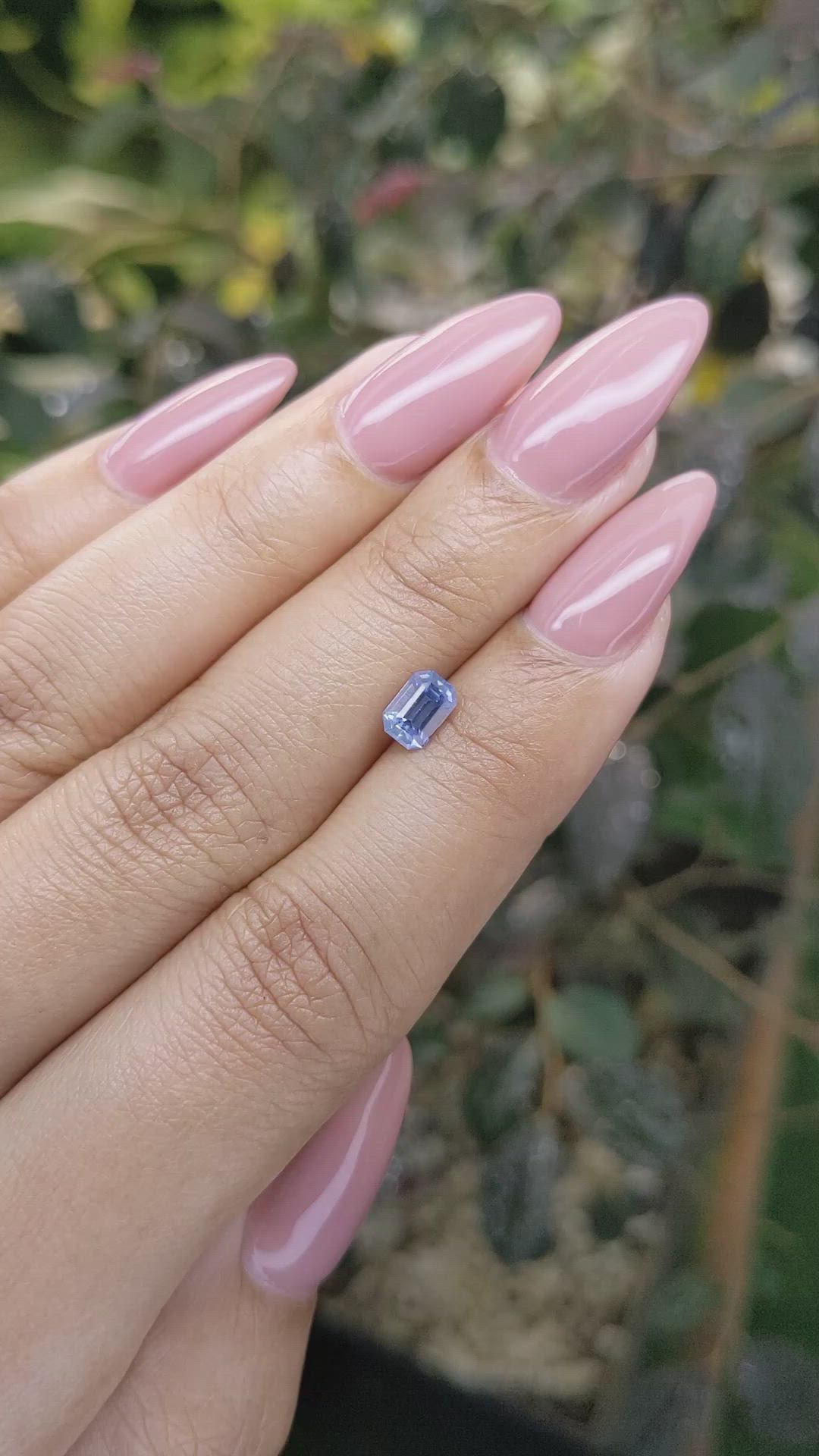 0.85 Ct. Blue Sapphire from Ceylon (Sri Lanka) Size Video