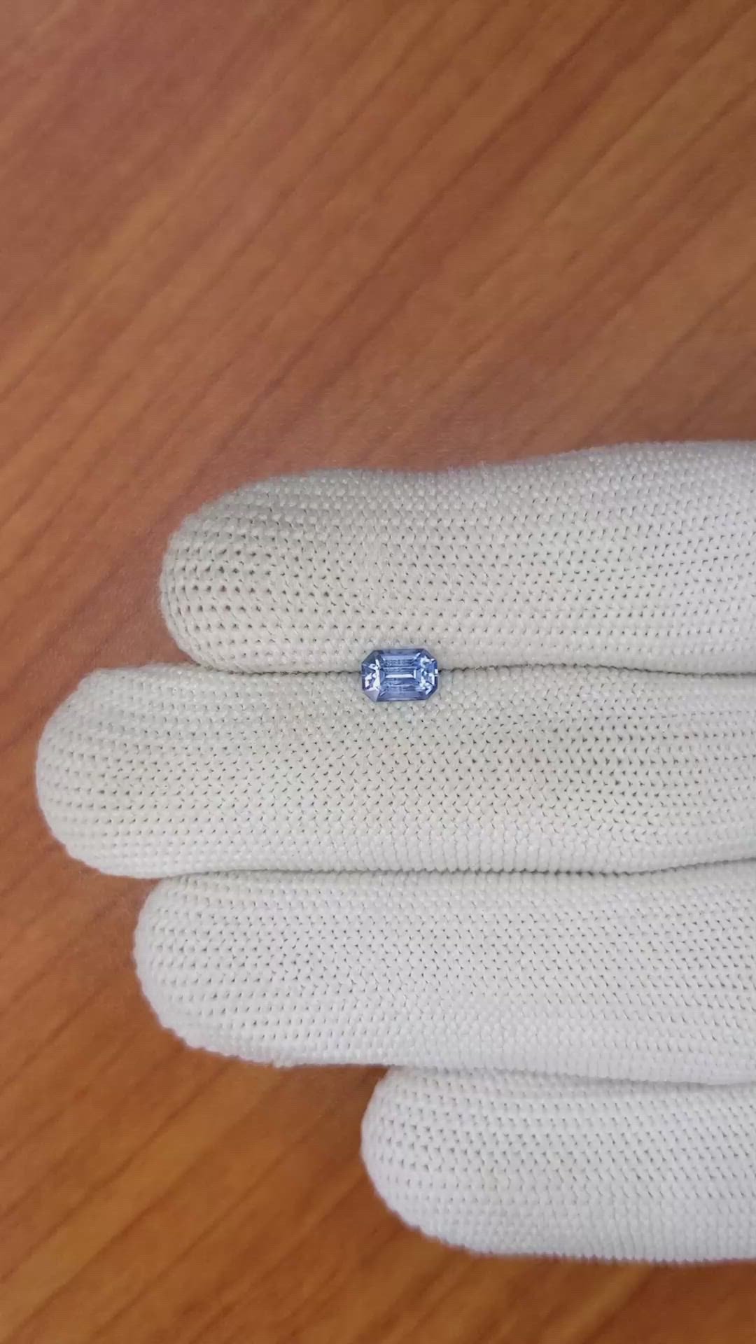 0.85 Ct. Blue Sapphire from Ceylon (Sri Lanka) Size Video
