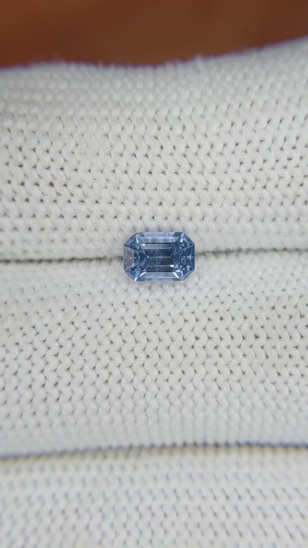 0.85 Ct. Blue Sapphire from Ceylon (Sri Lanka) Size Video