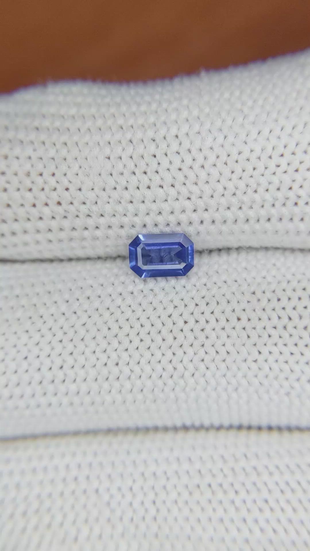 0.61 Ct. Blue Sapphire from Ceylon (Sri Lanka) Size Video