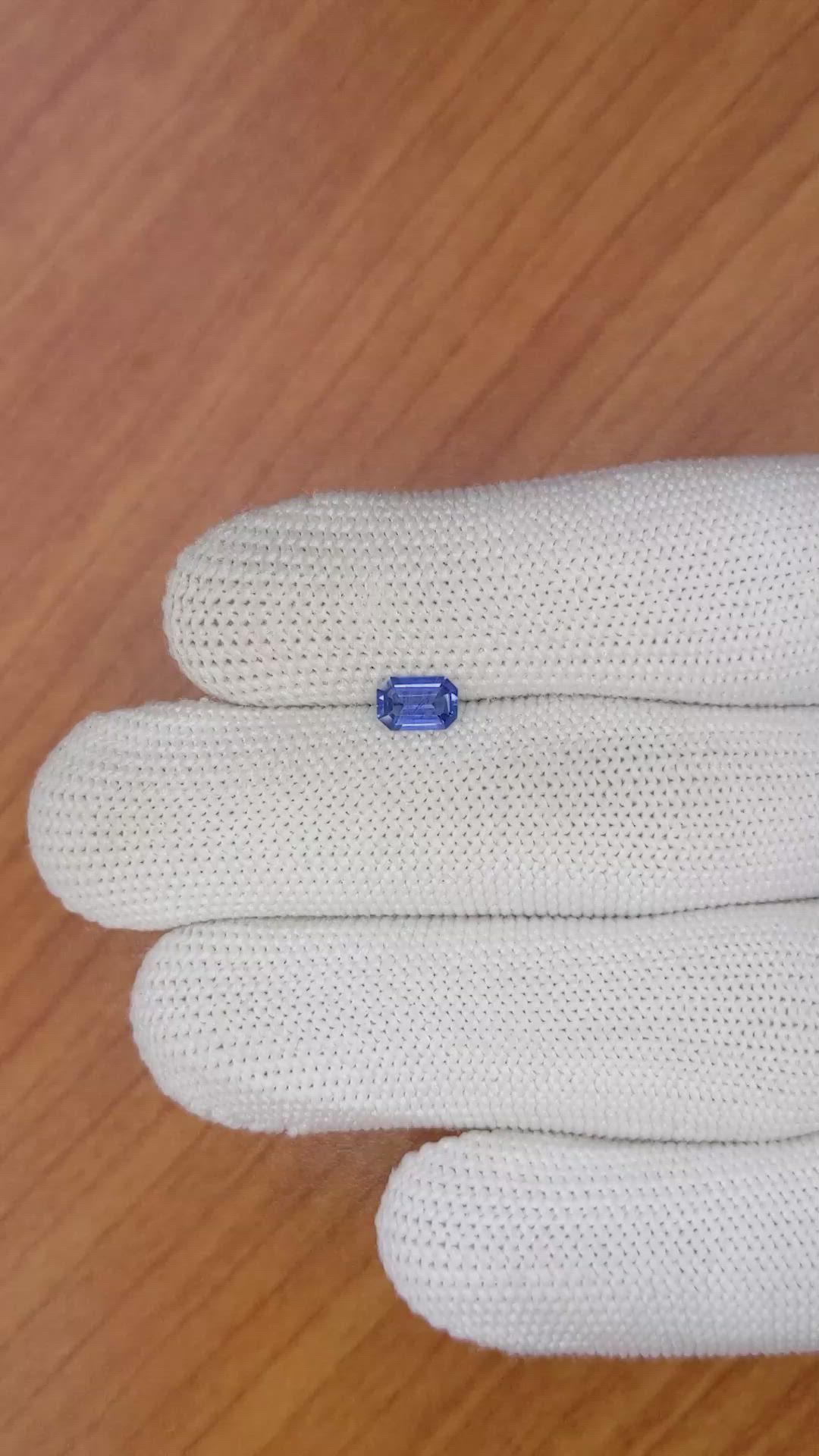 0.61 Ct. Blue Sapphire from Ceylon (Sri Lanka) Size Video