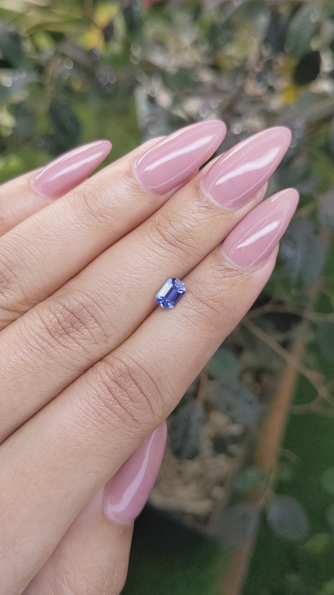 0.66 Ct. Blue Sapphire from Ceylon (Sri Lanka) Size Video