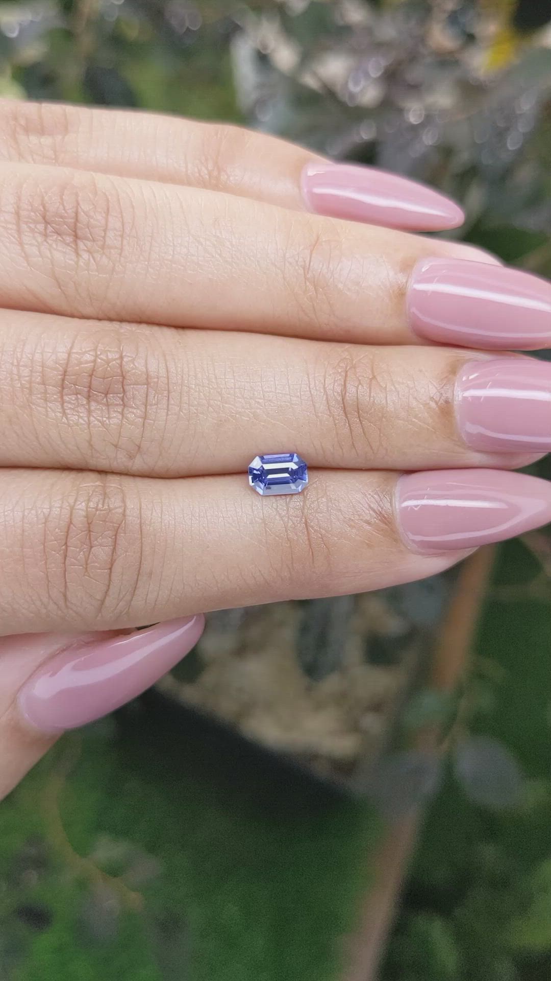 0.66 Ct. Blue Sapphire from Ceylon (Sri Lanka) Size Video
