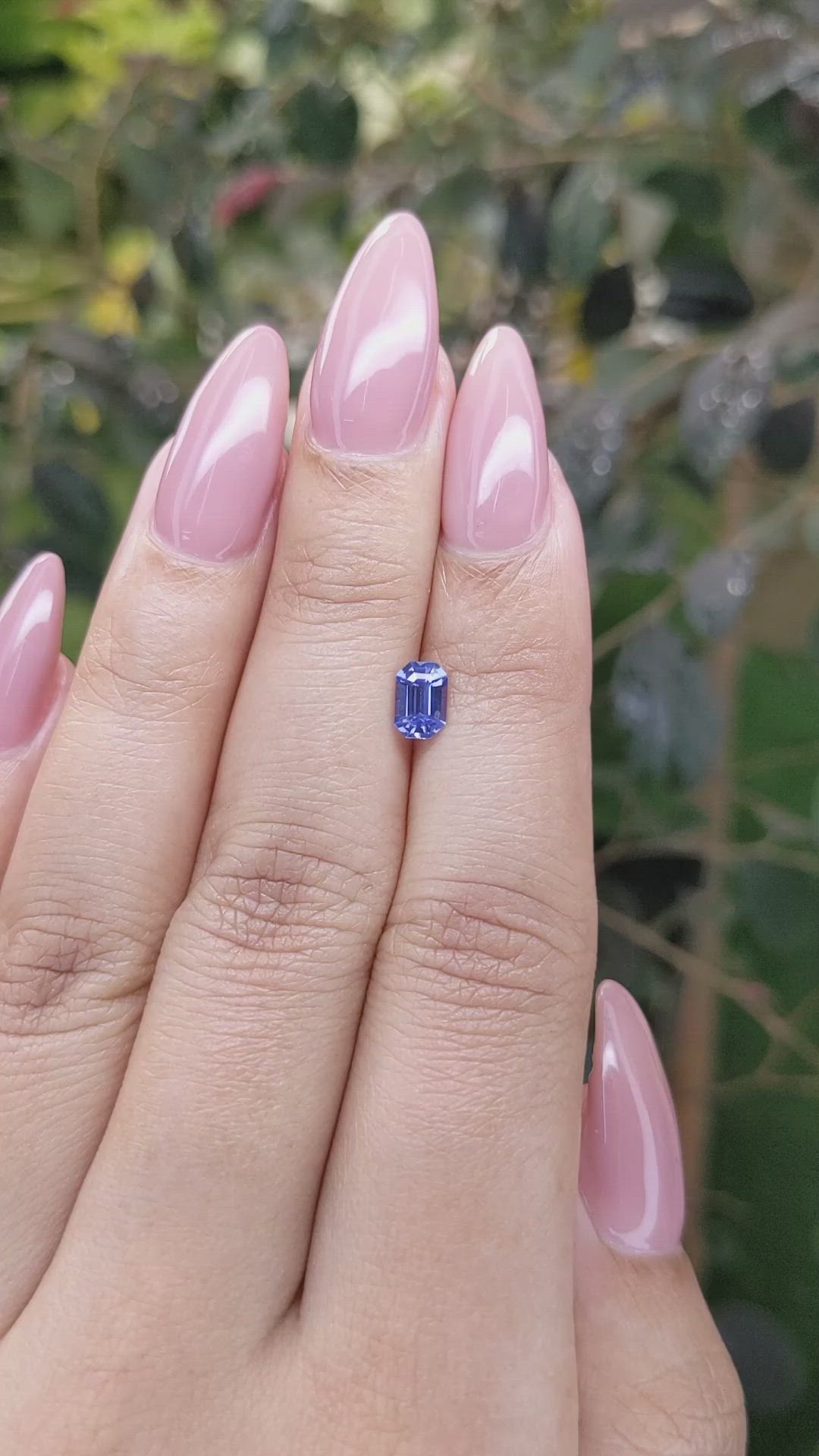 0.66 Ct. Blue Sapphire from Ceylon (Sri Lanka) Size Video