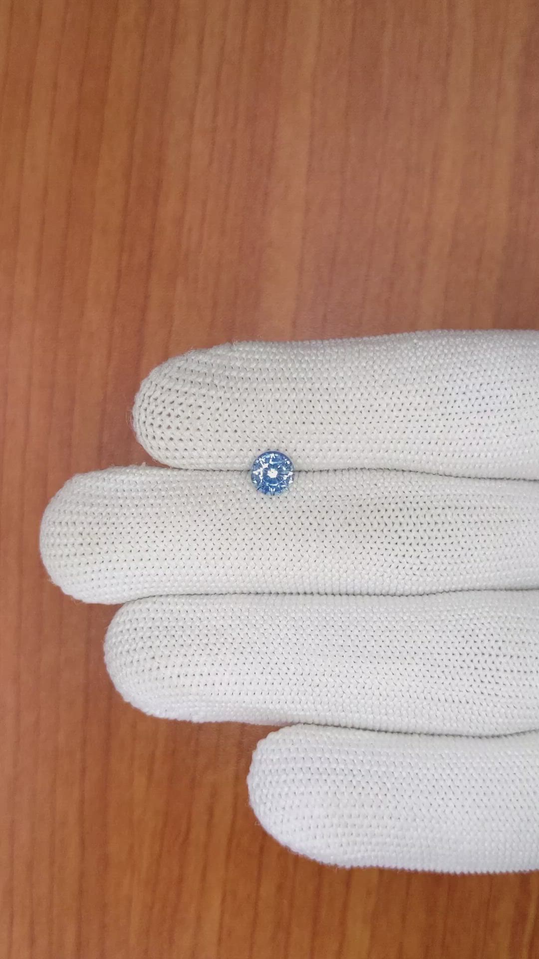 0.80 Ct. Blue Sapphire from Ceylon (Sri Lanka) Size Video