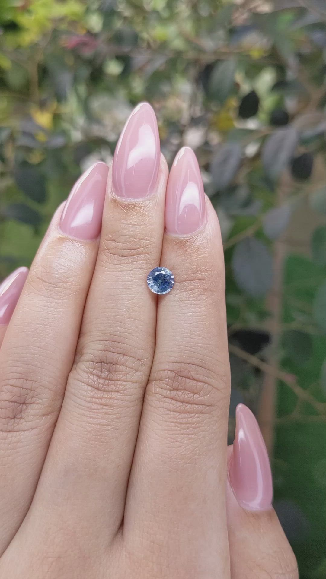 0.80 Ct. Blue Sapphire from Ceylon (Sri Lanka) Size Video