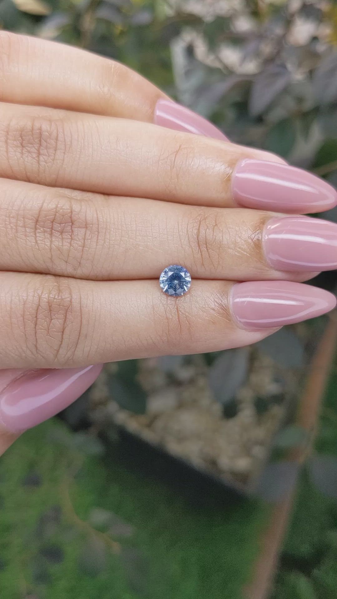 0.80 Ct. Blue Sapphire from Ceylon (Sri Lanka) Size Video