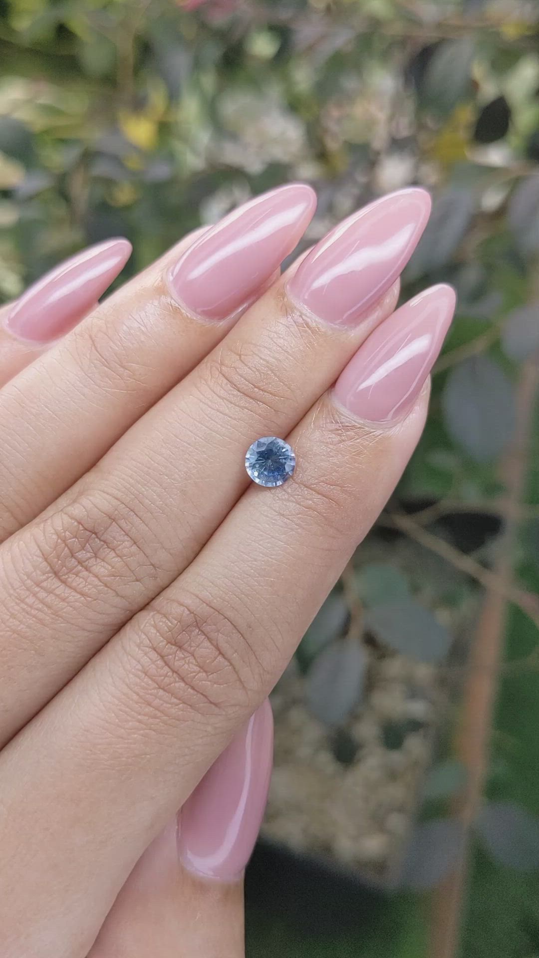 0.80 Ct. Blue Sapphire from Ceylon (Sri Lanka) Size Video