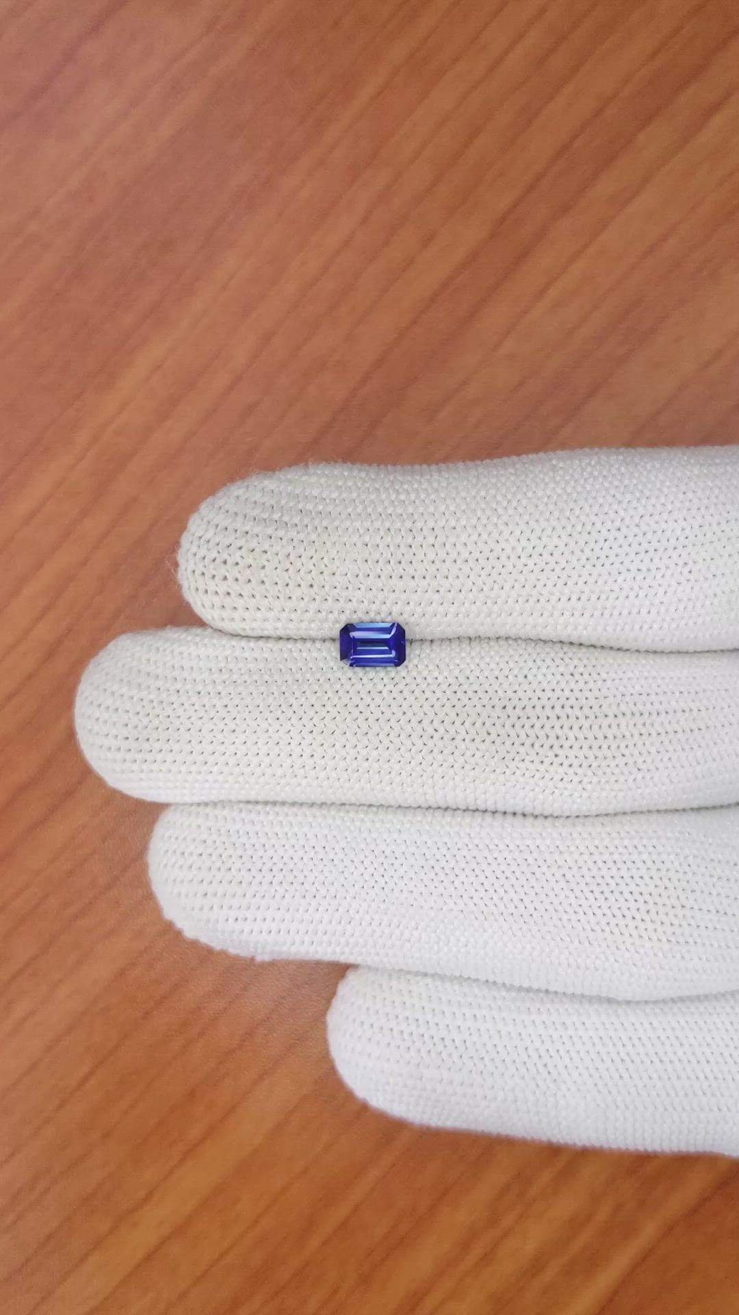 0.64 Ct. Blue Sapphire from Ceylon (Sri Lanka) Size Video