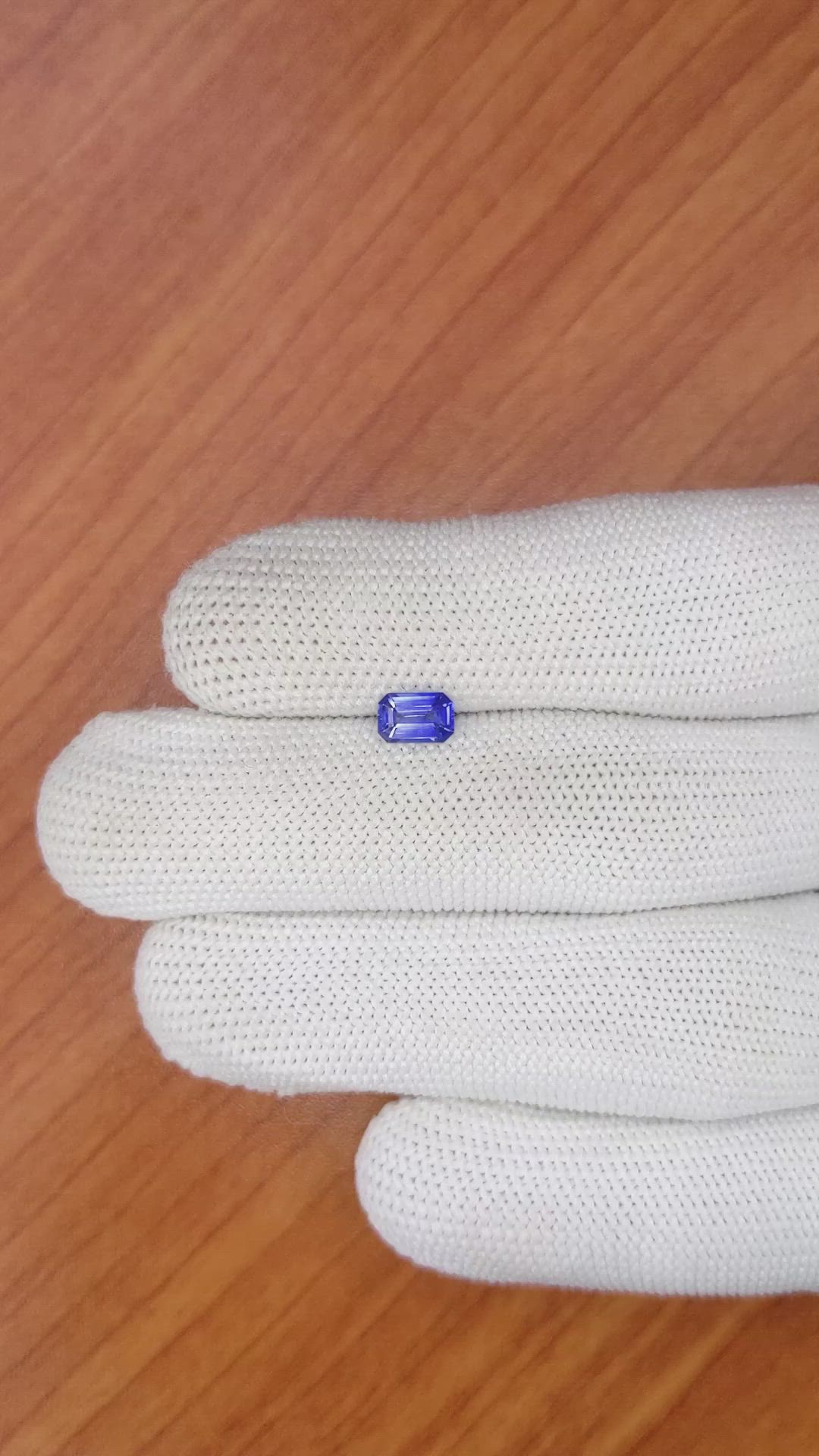 0.69 Ct. Blue Sapphire from Ceylon (Sri Lanka) Size Video