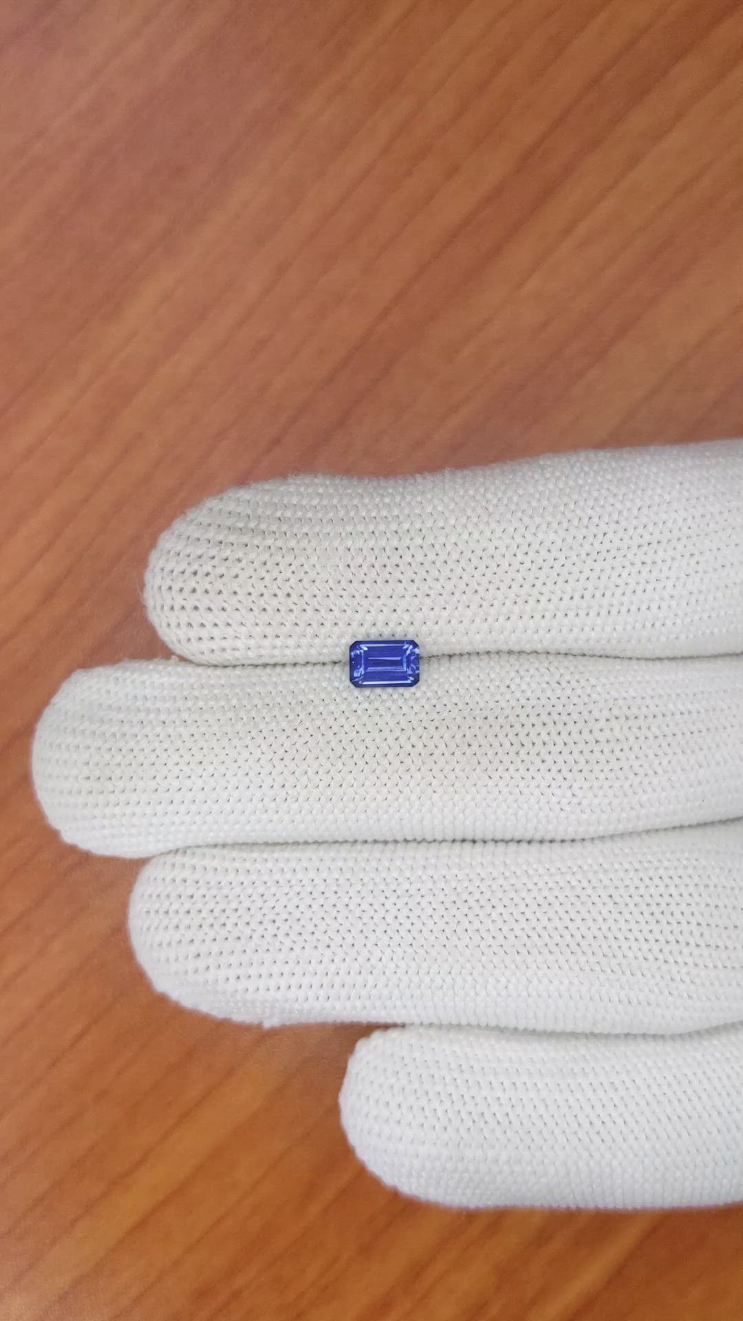 0.72 Ct. Blue Sapphire from Ceylon (Sri Lanka) Size Video