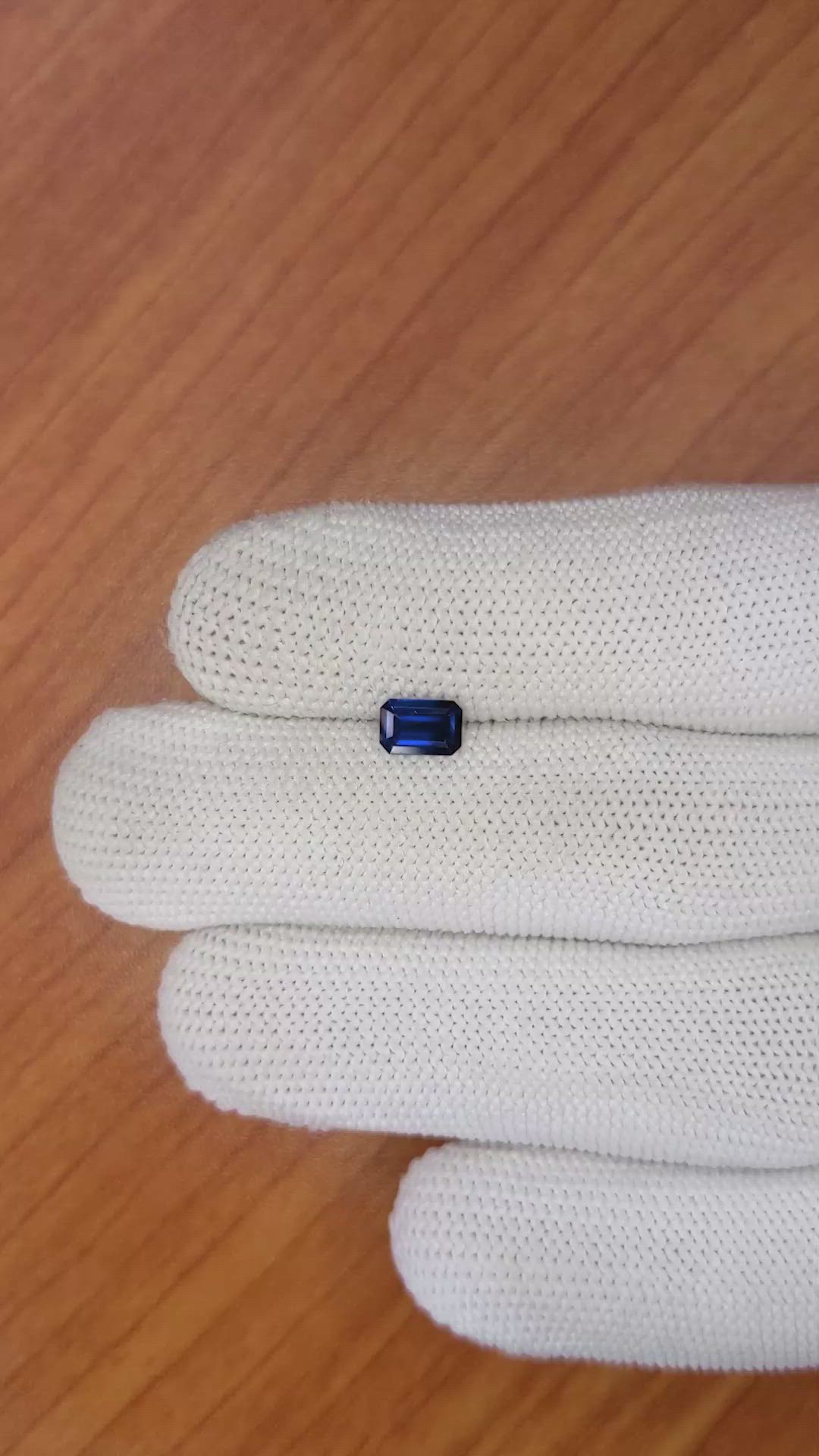 0.62 Ct. Blue Sapphire from Ceylon (Sri Lanka) Size Video
