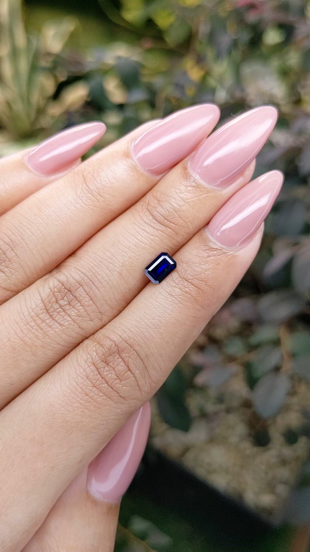0.62 Ct. Blue Sapphire from Ceylon (Sri Lanka) Size Video