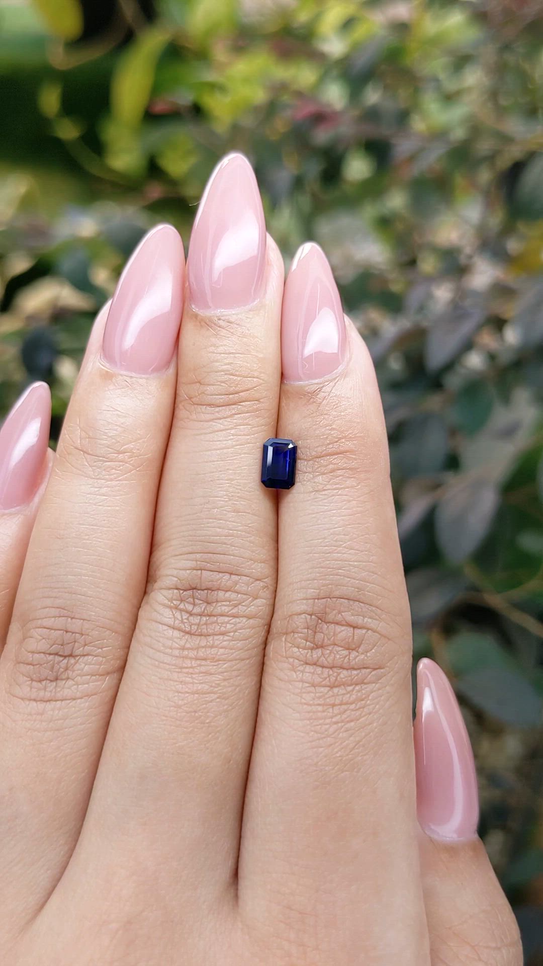 0.62 Ct. Blue Sapphire from Ceylon (Sri Lanka) Size Video