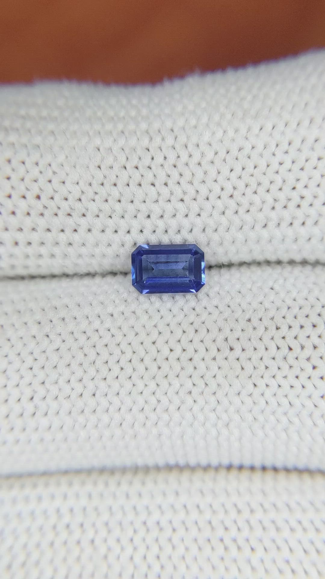 0.58 Ct. Blue Sapphire from Ceylon (Sri Lanka) Size Video