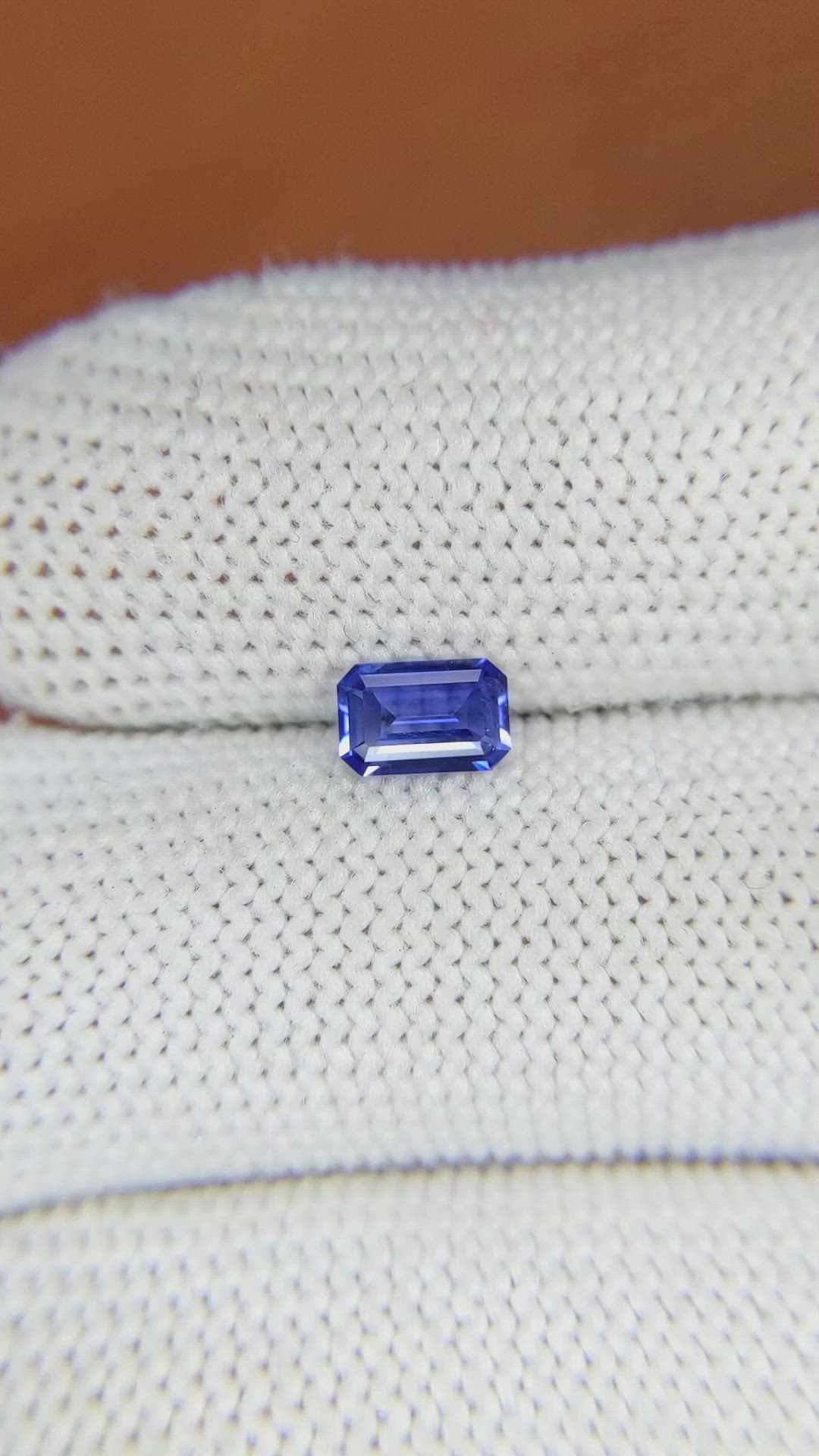 0.59 Ct. Blue Sapphire from Ceylon (Sri Lanka) Size Video