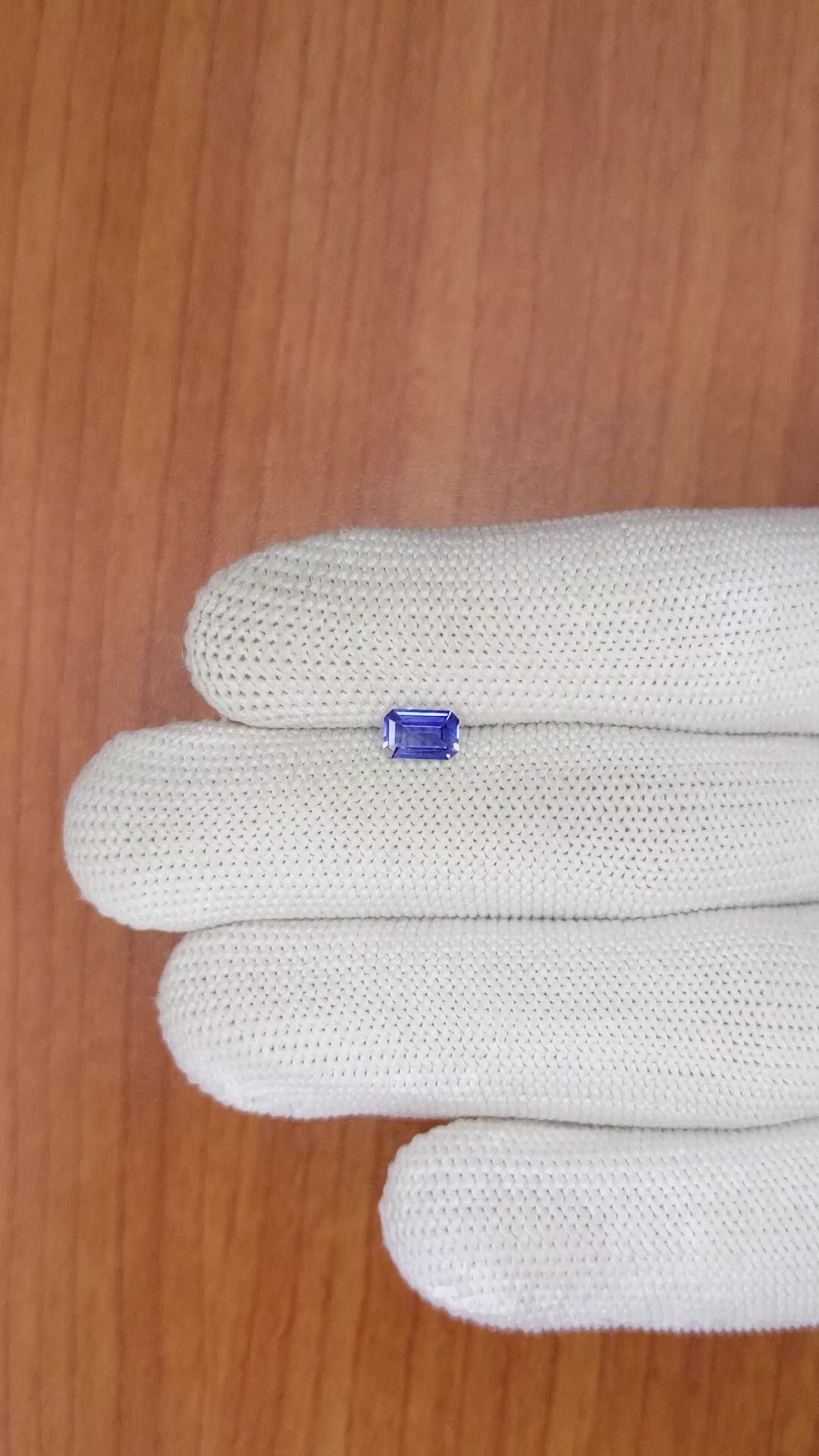 0.59 Ct. Blue Sapphire from Ceylon (Sri Lanka) Size Video
